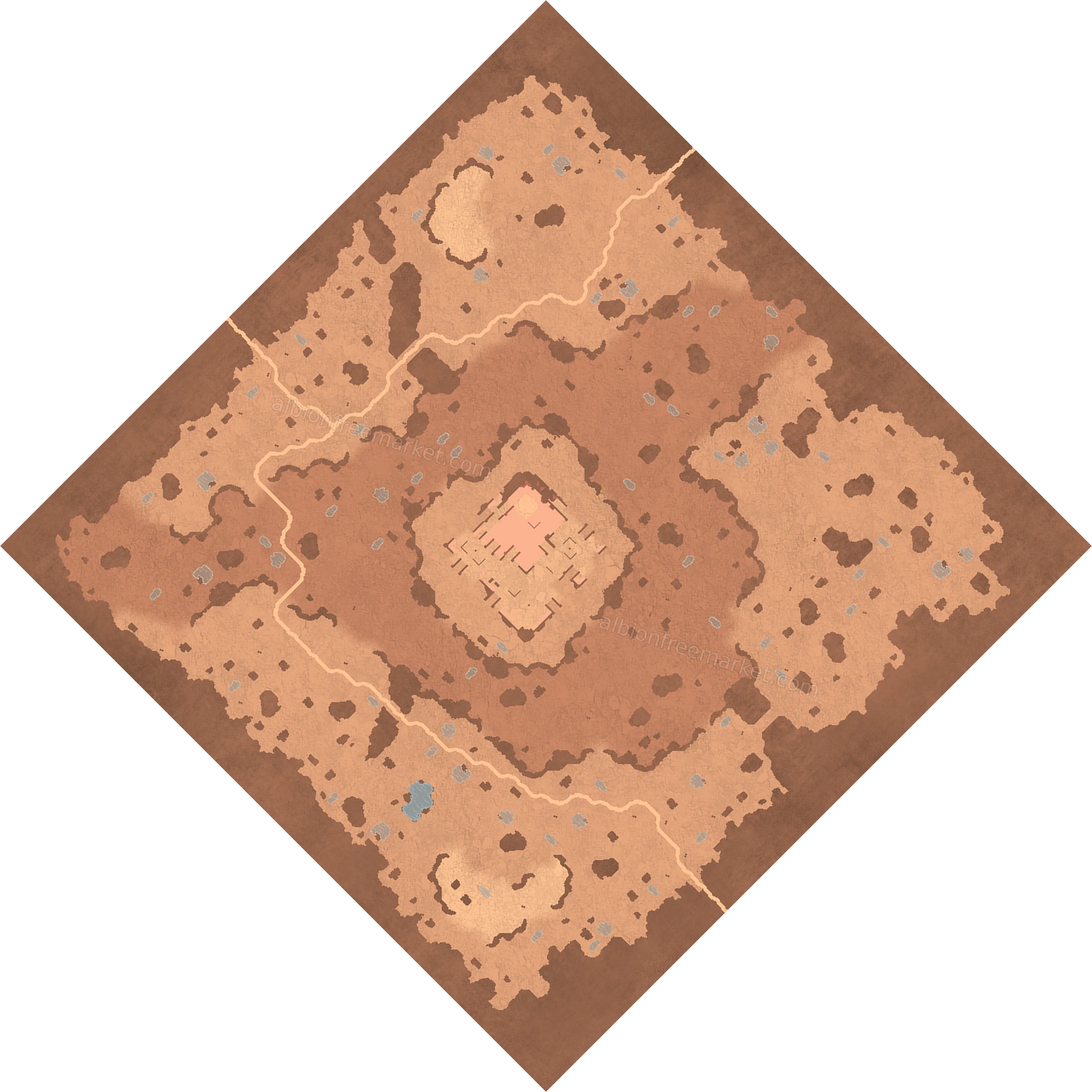 Skysand Plateau Albion Online map