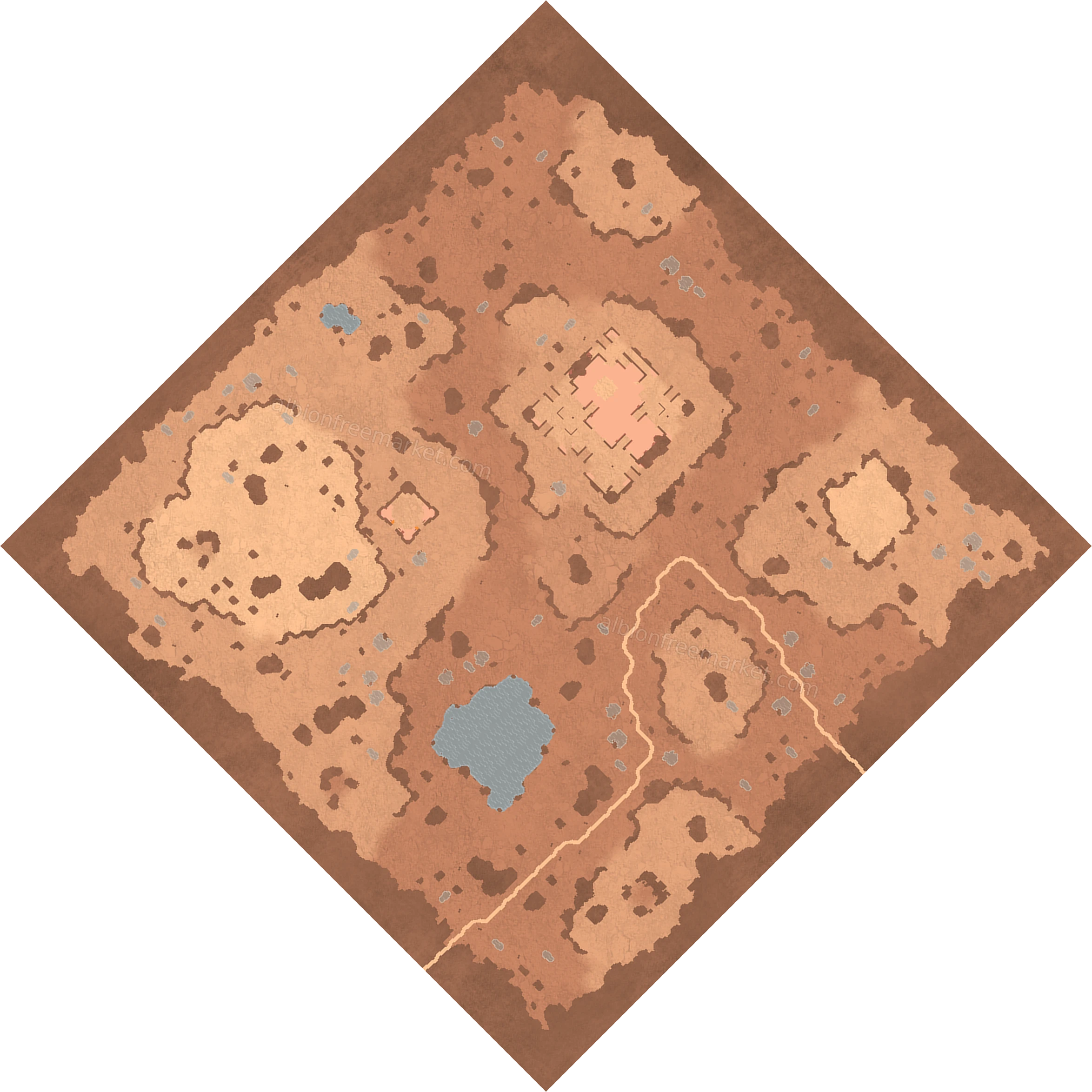 Drybasin Riverbed Albion Online map