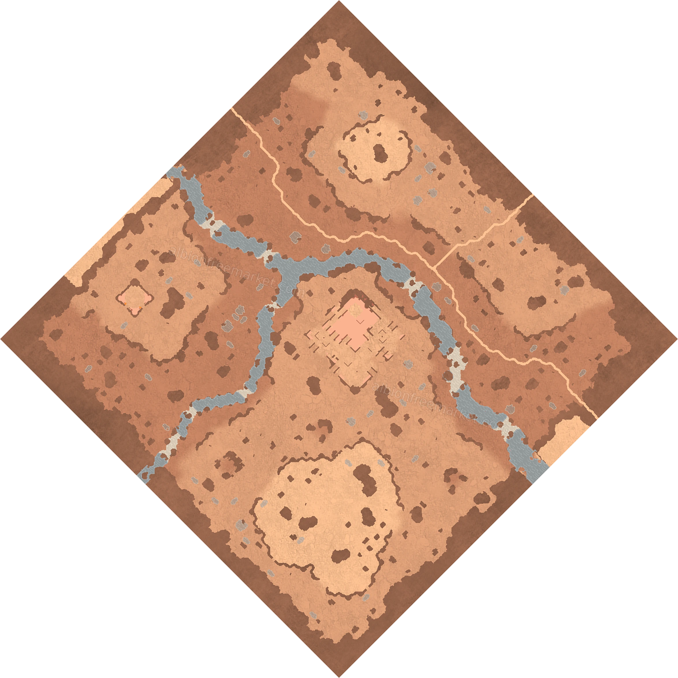 Thirstwater Steppe Albion Online map