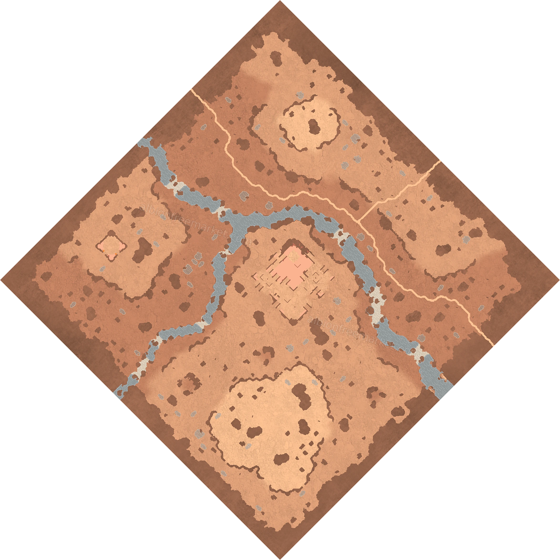 Thirstwater Steppe Albion Online map