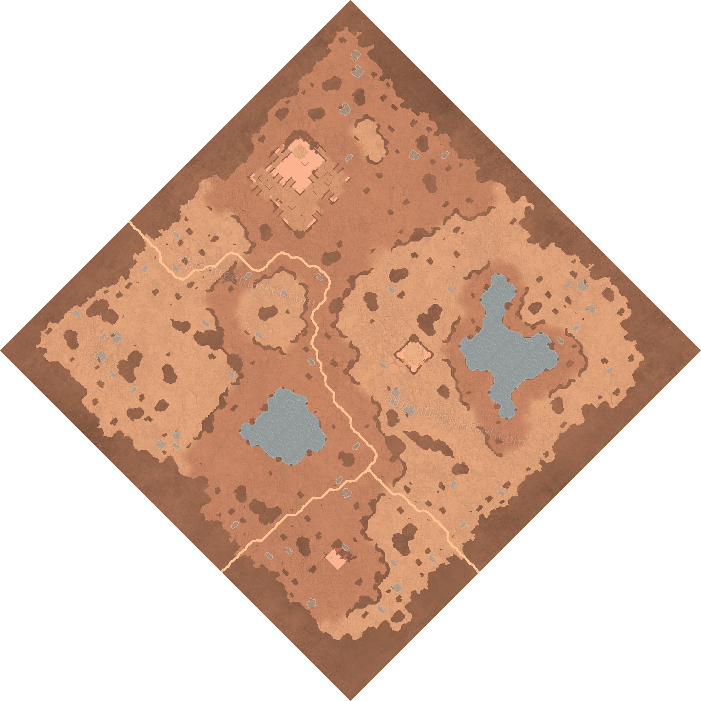 Dryvein Riverbed Albion Online map