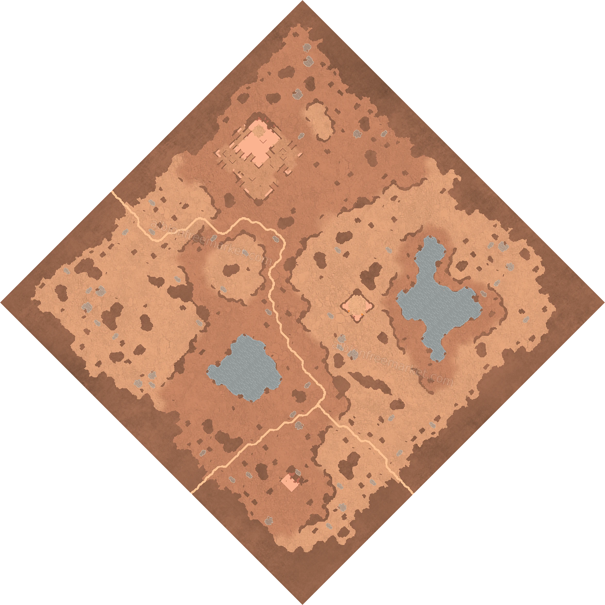 Dryvein Riverbed Albion Online map