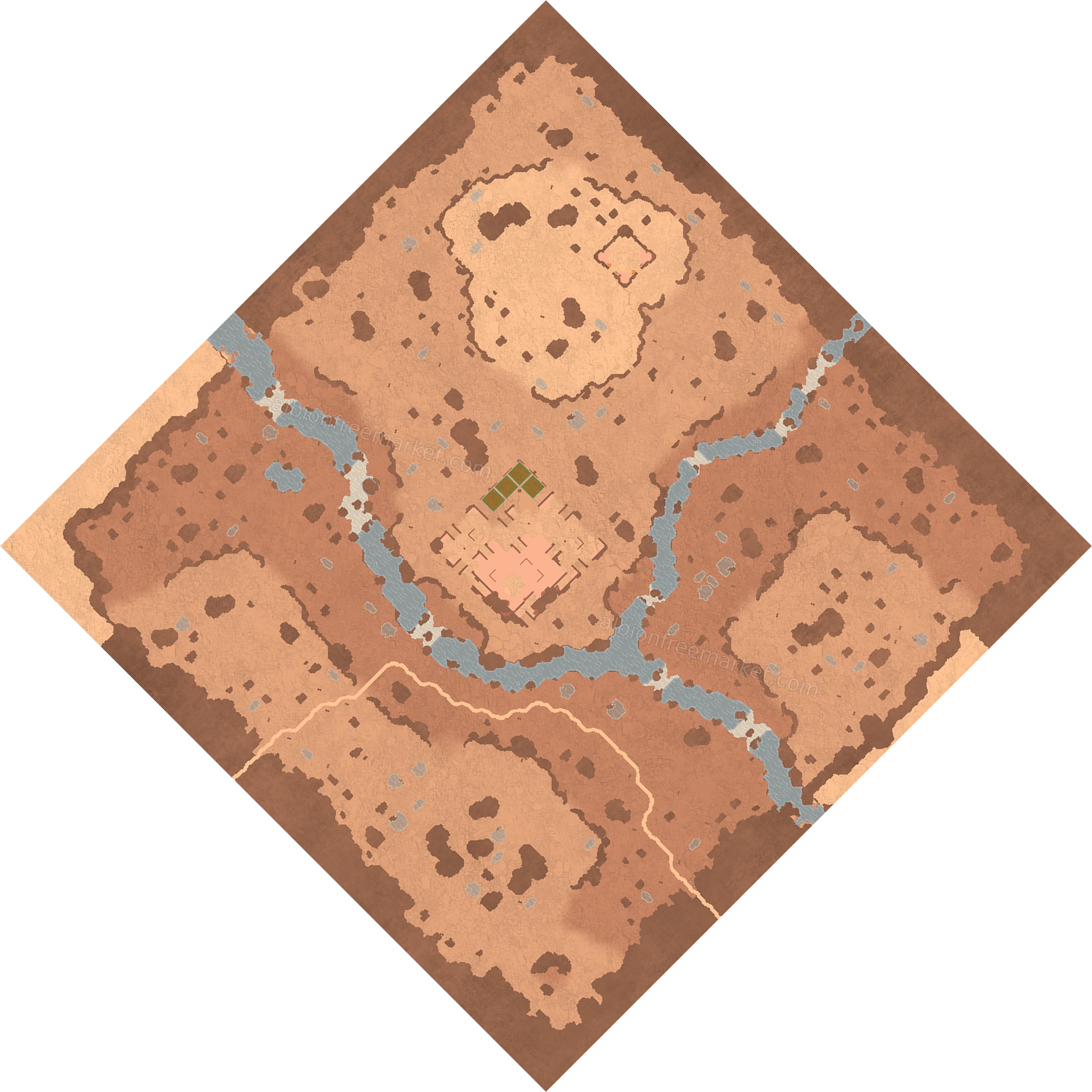 Bleachskull Steppe Albion Online map