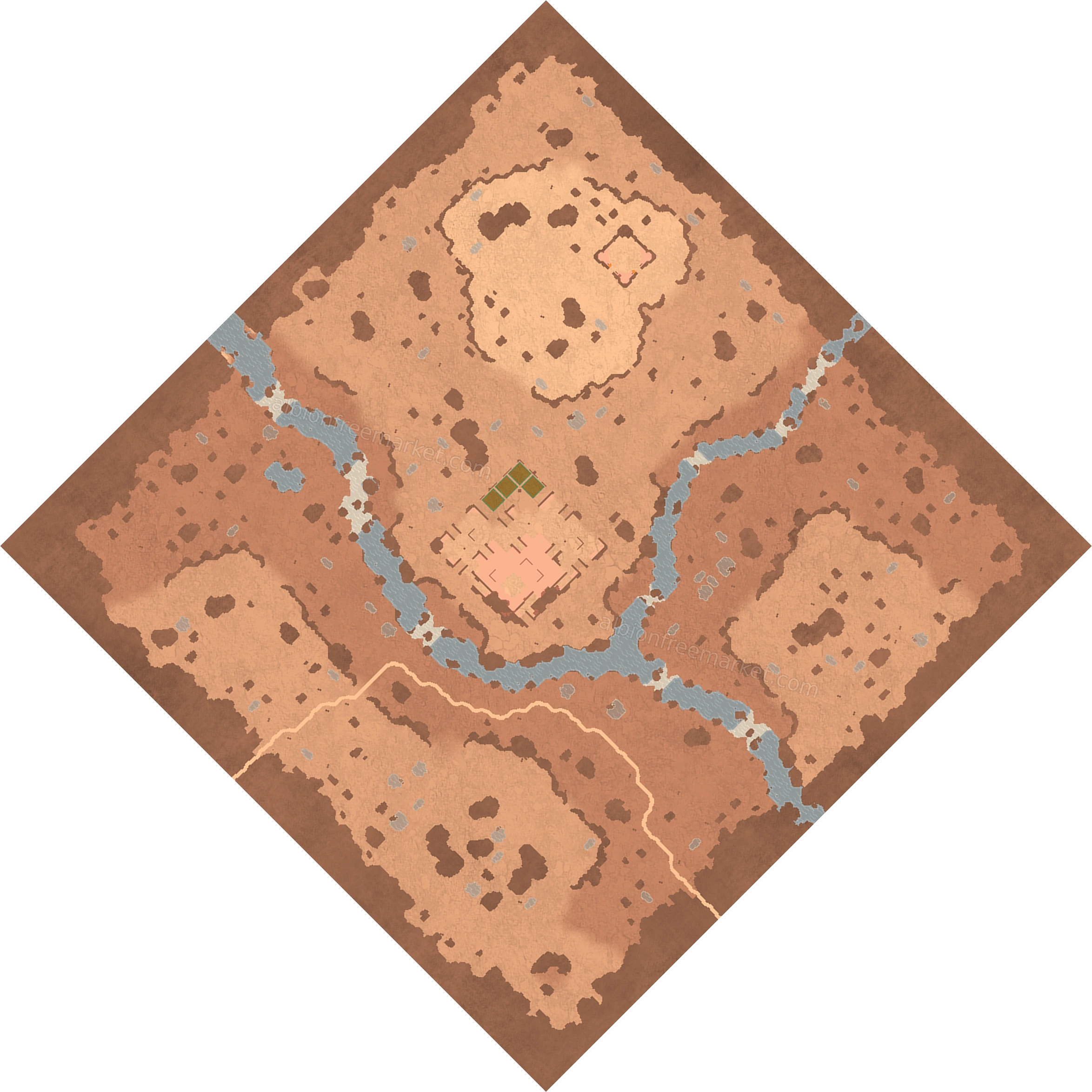 Bleachskull Steppe Albion Online map