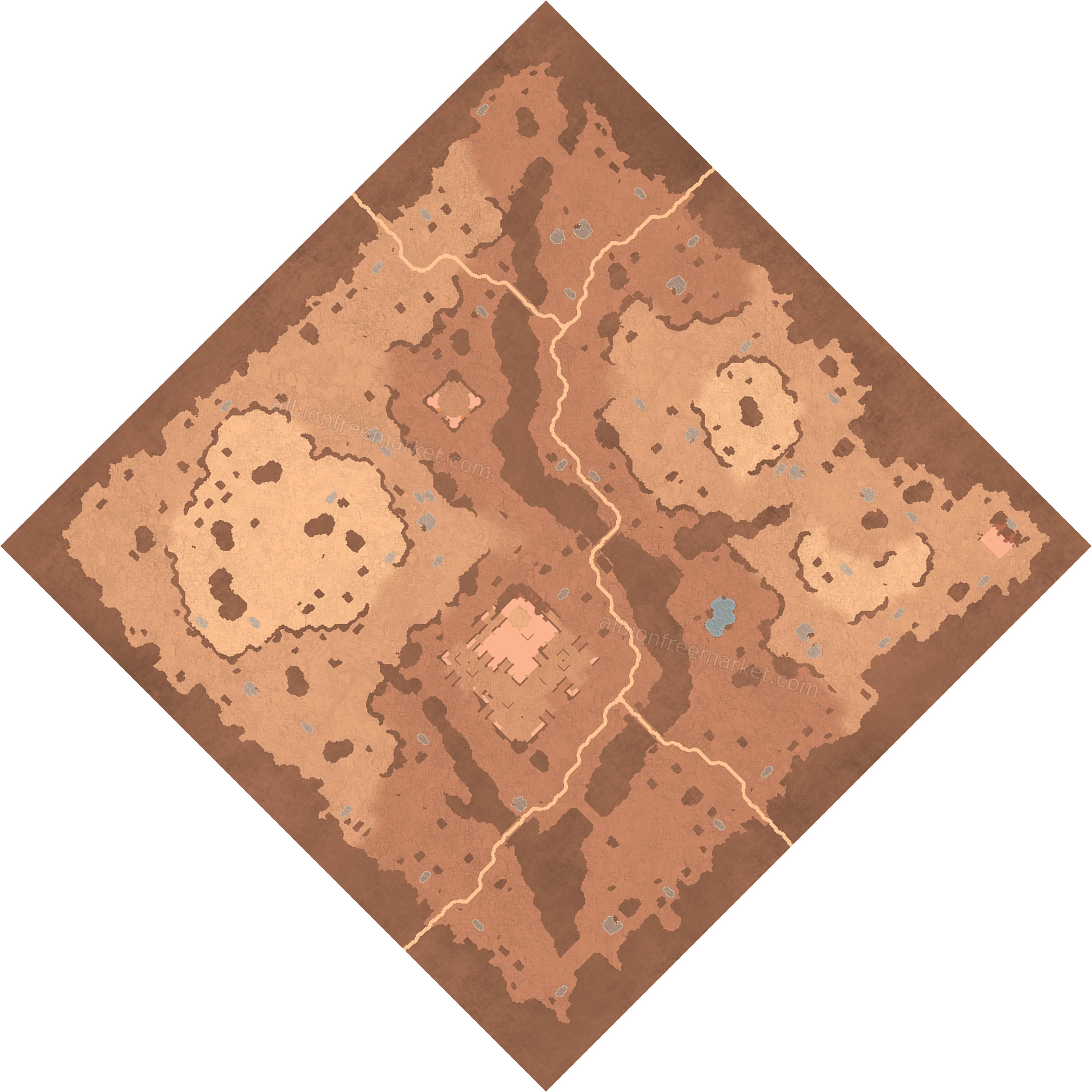 Dryvein Cross Albion Online map