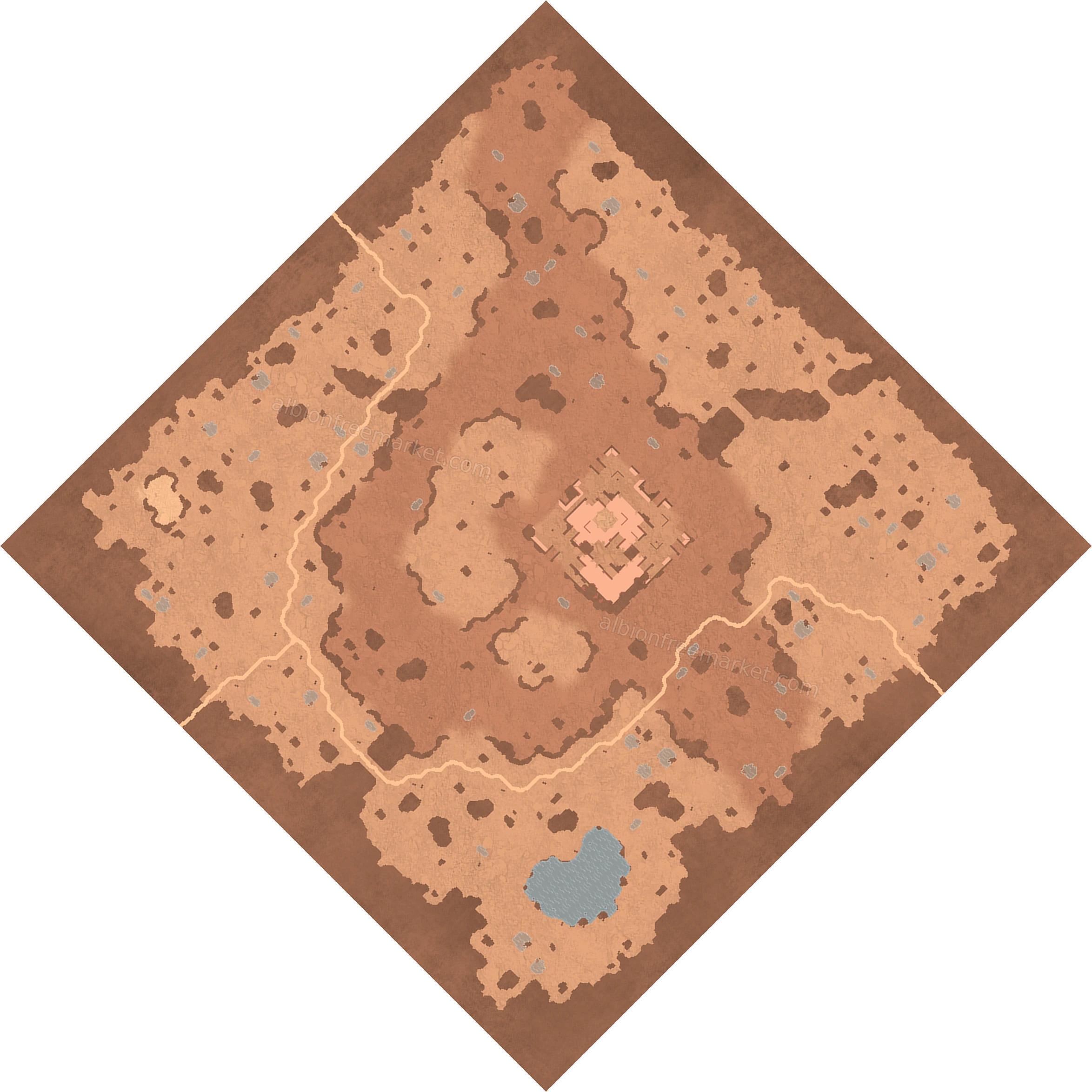 Dryvein Plain Albion Online map