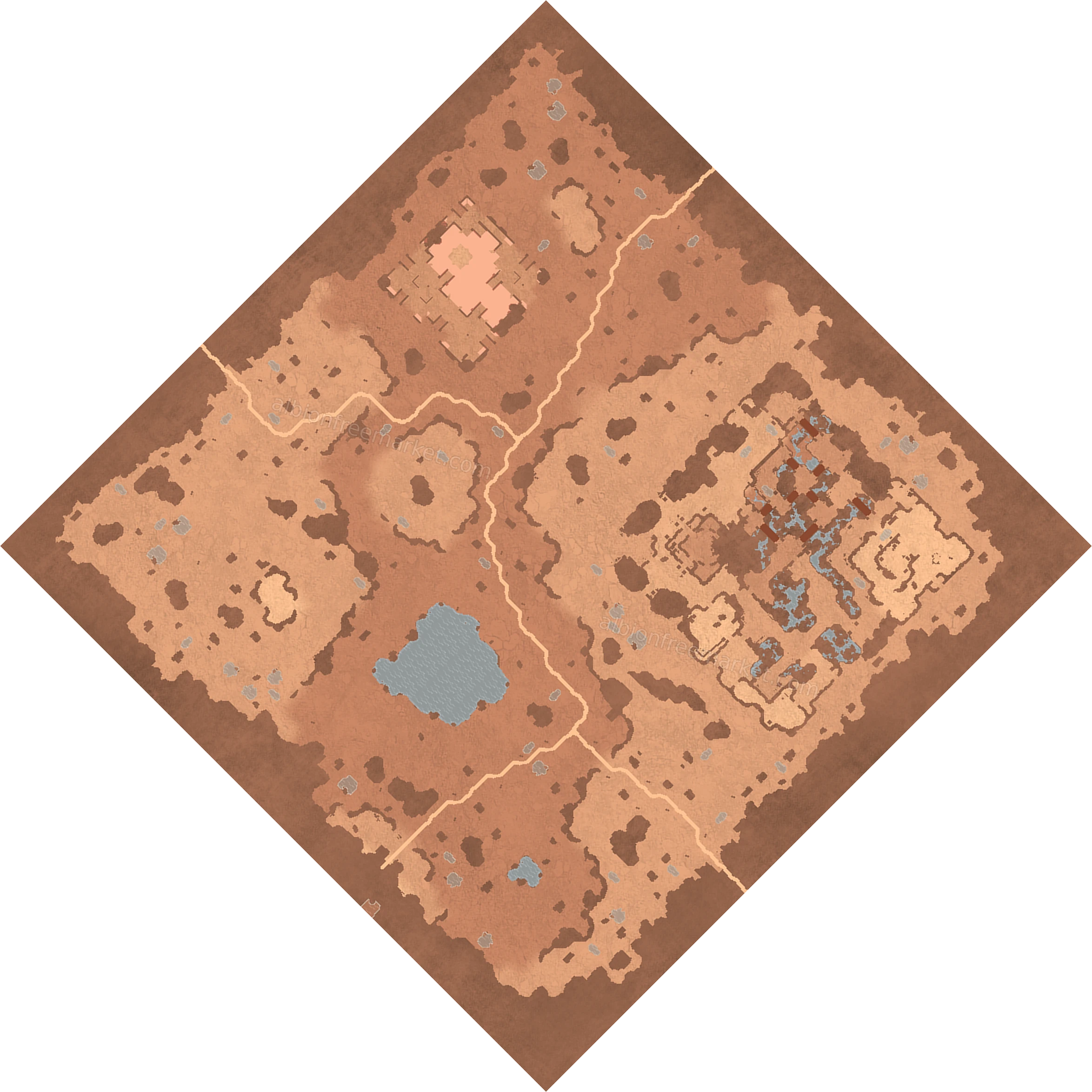 Sandrift Steppe Albion Online map