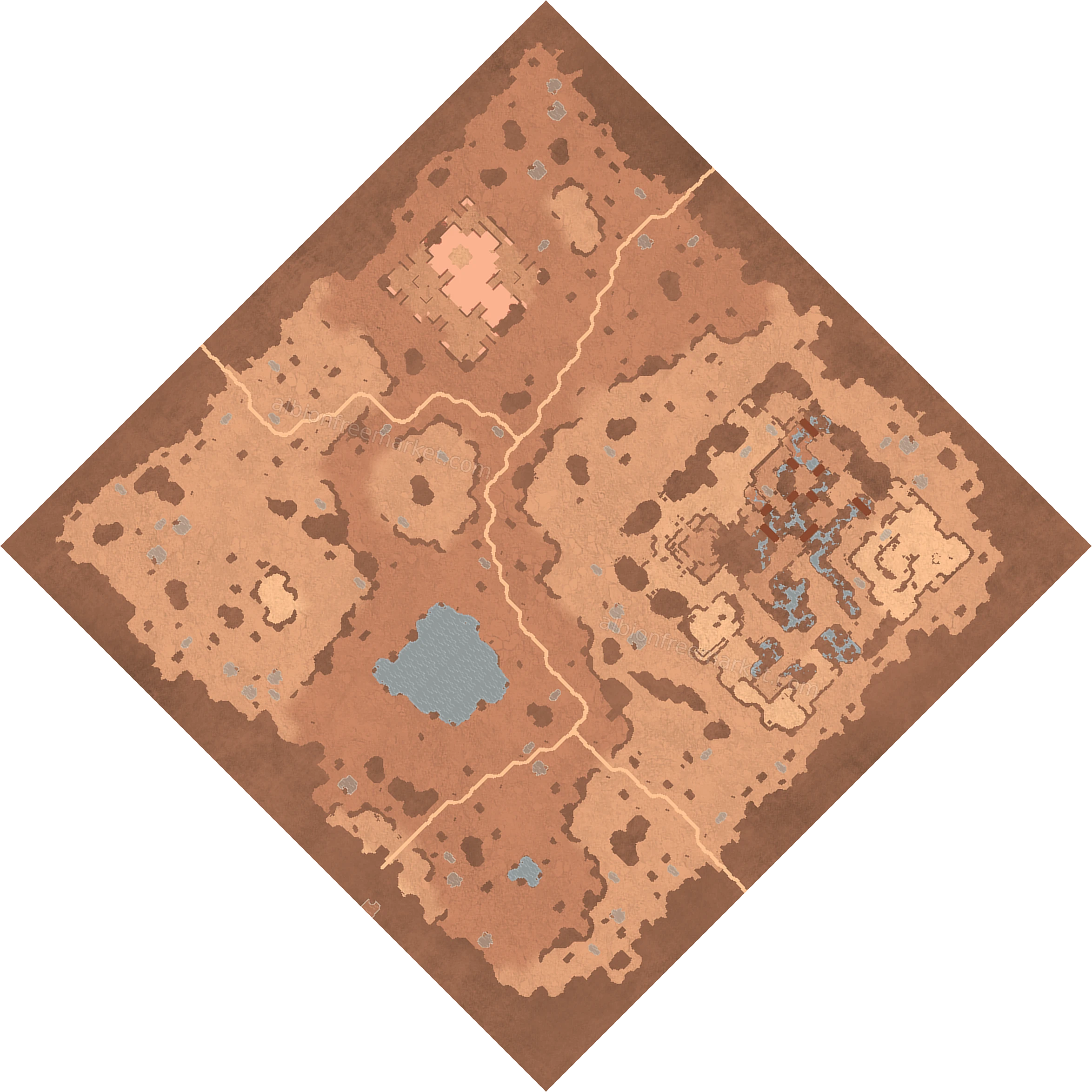Sandrift Steppe Albion Online map
