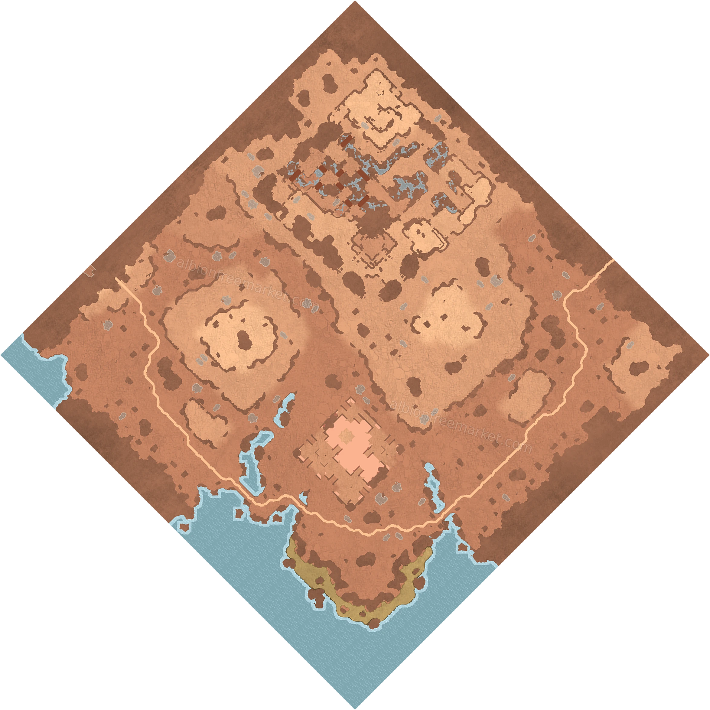 Sandrift Shore Albion Online map