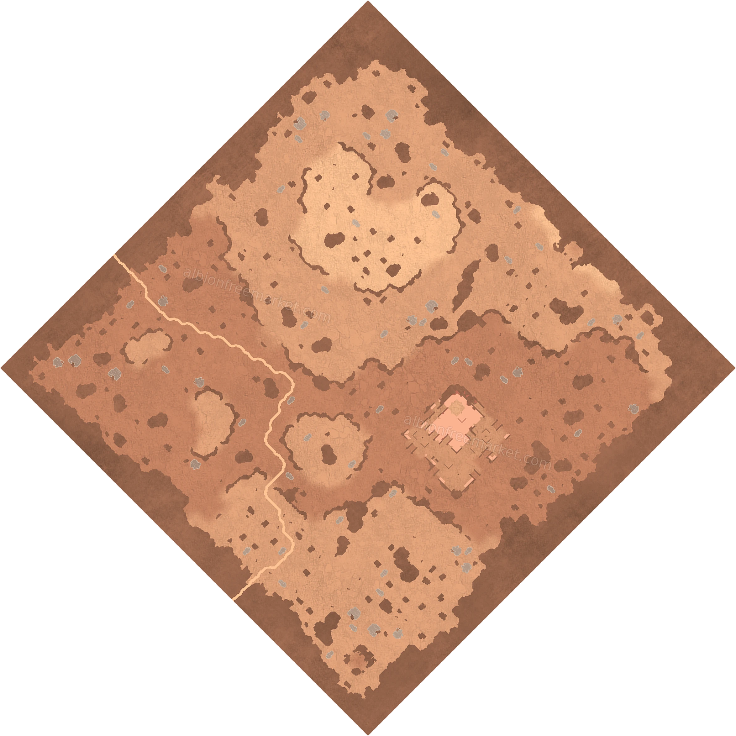 Drytop Pillars Albion Online map