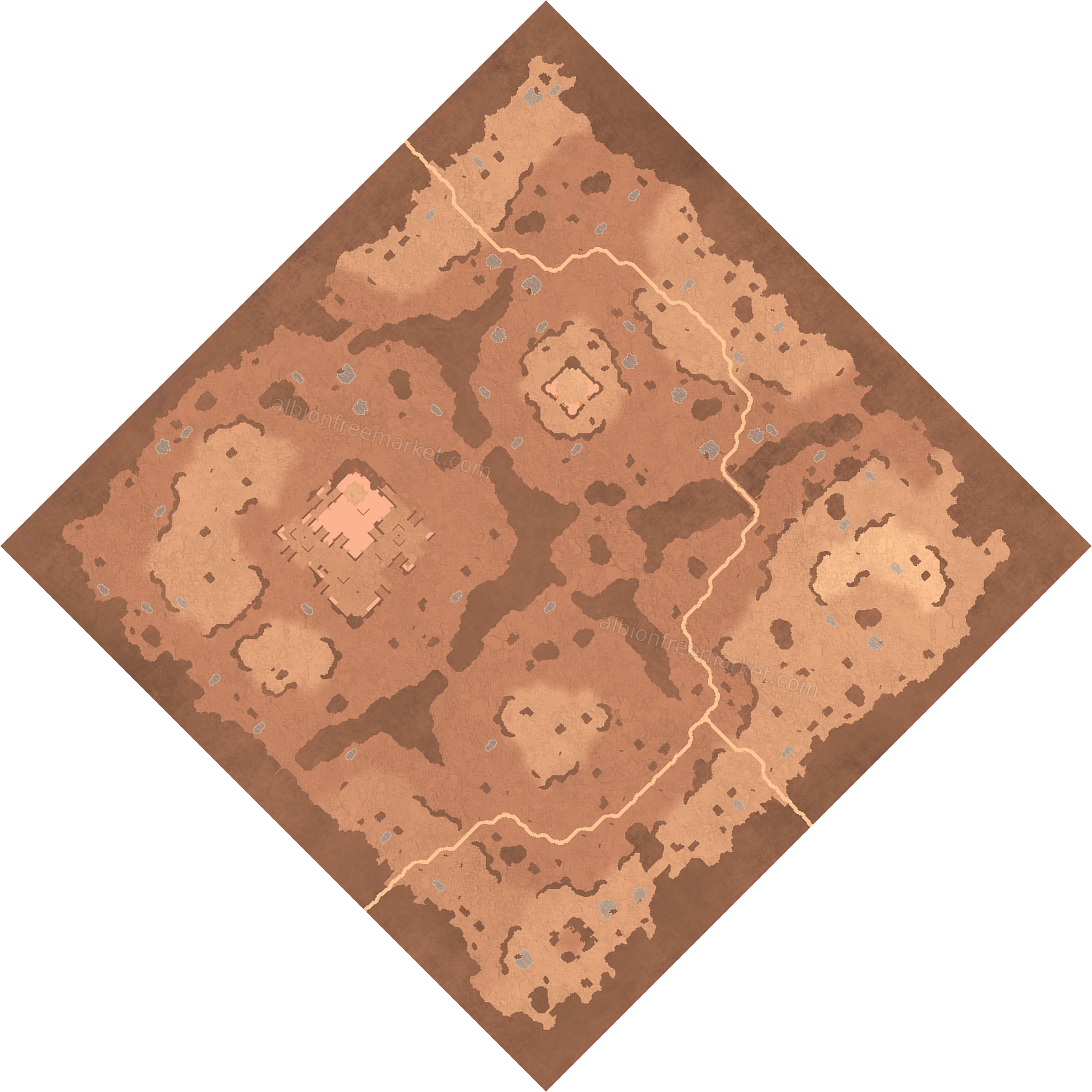Thirstwater Waste Albion Online map