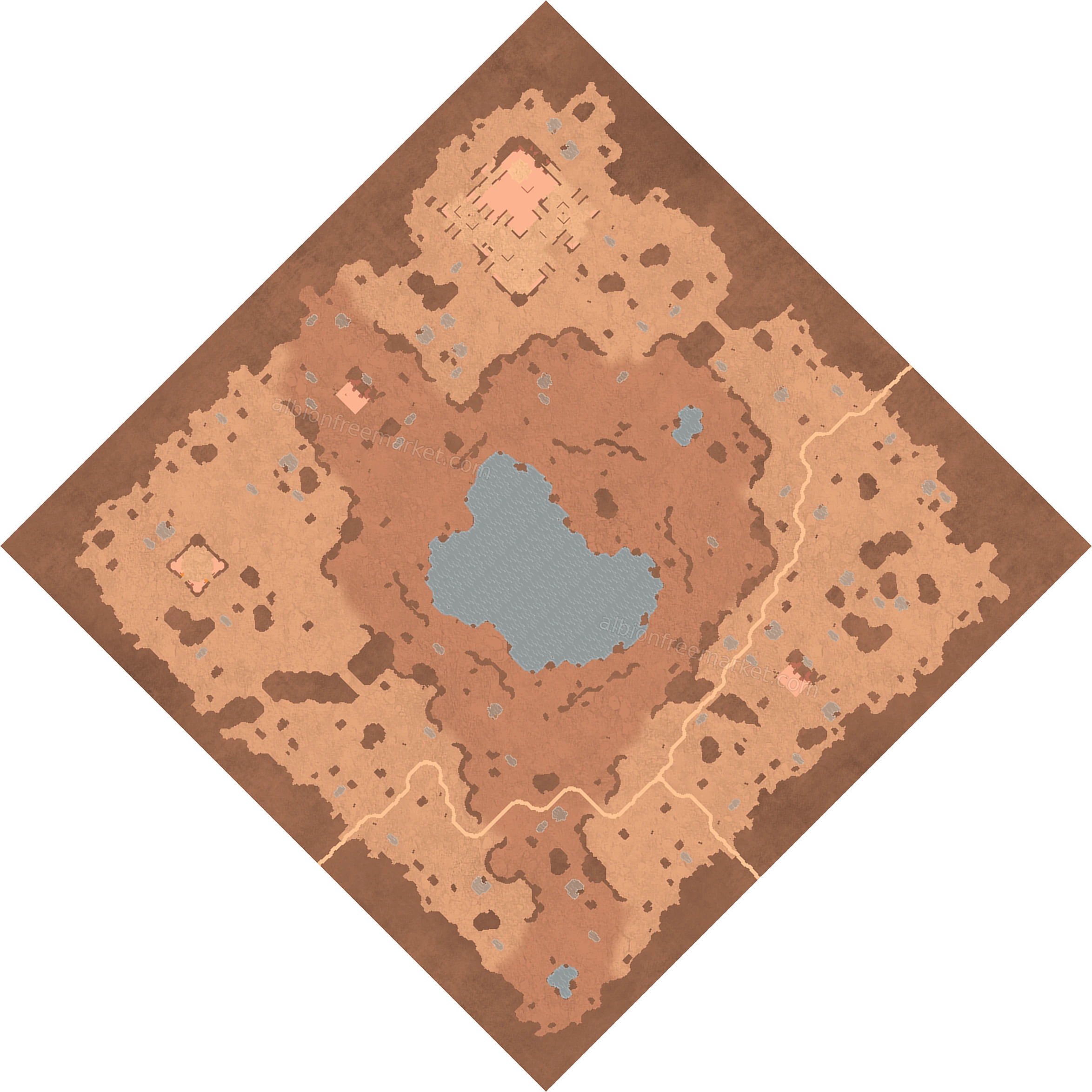 Parchsand Cliffs Albion Online map
