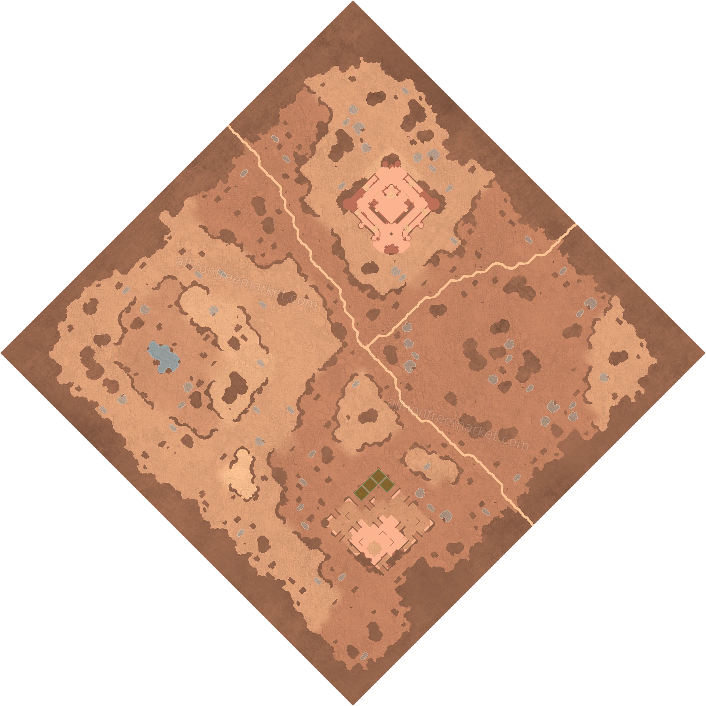 Dryvein Steppe Albion Online map