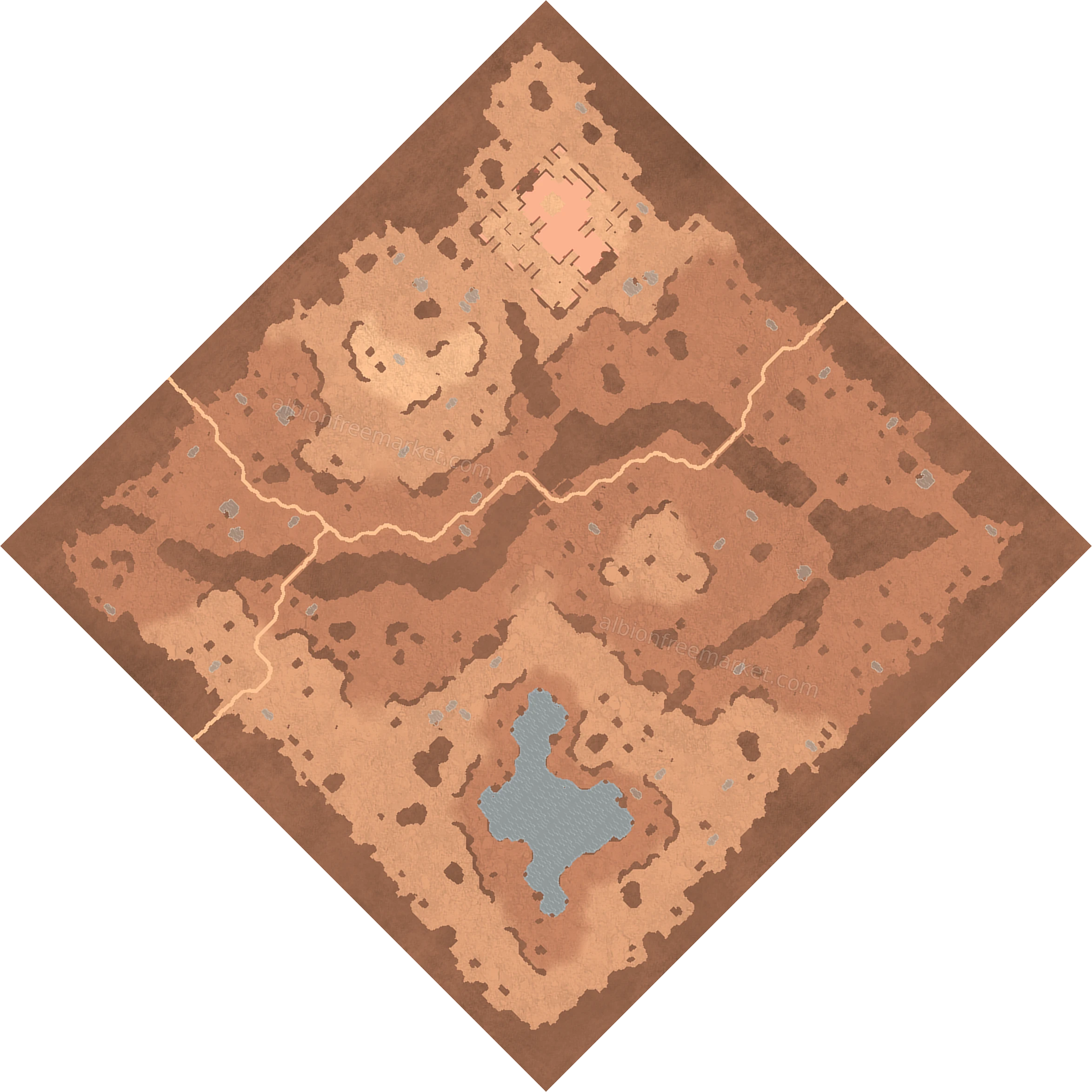 Bleachskull Desert Albion Online map