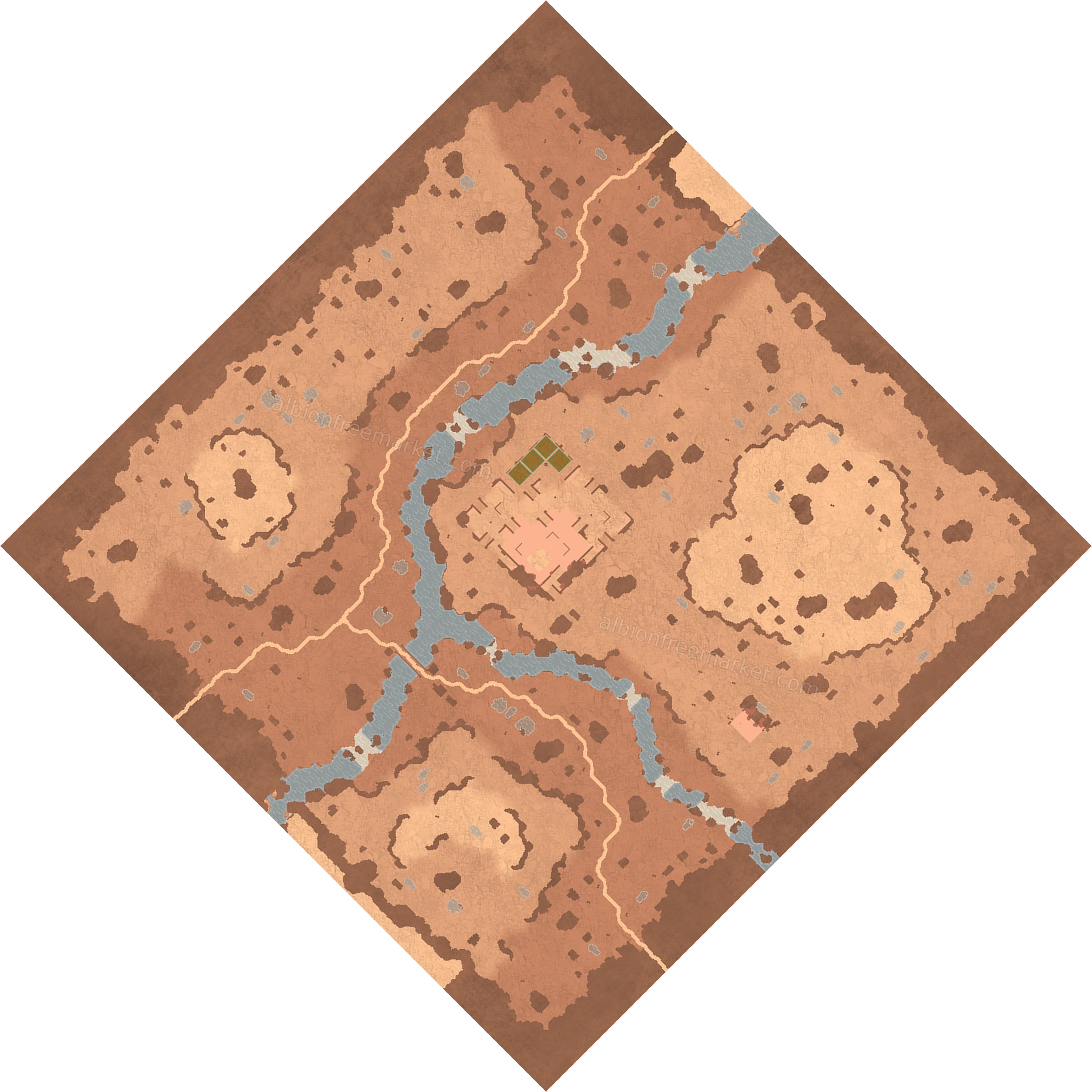 Dryvein Oasis Albion Online map
