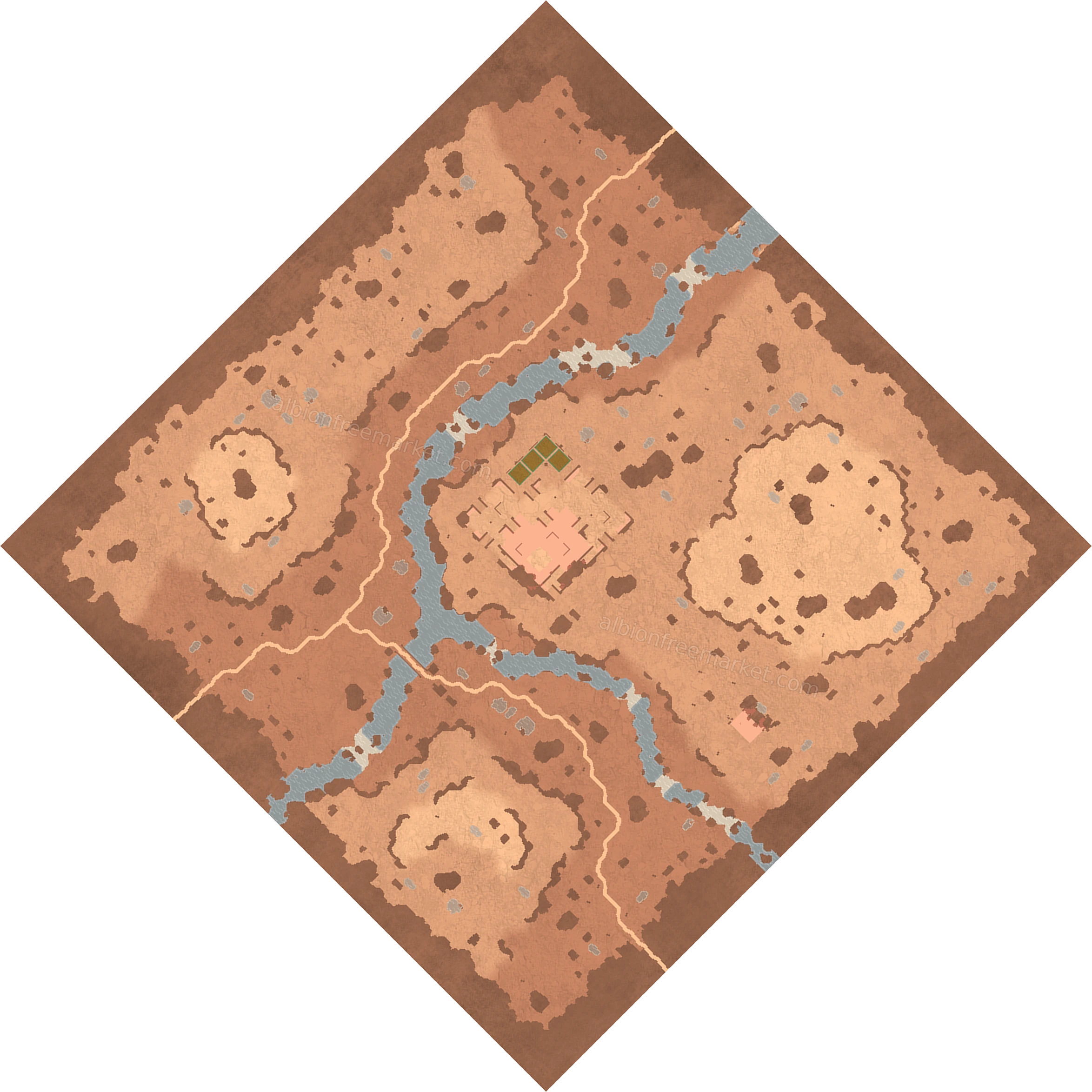 Dryvein Oasis Albion Online map