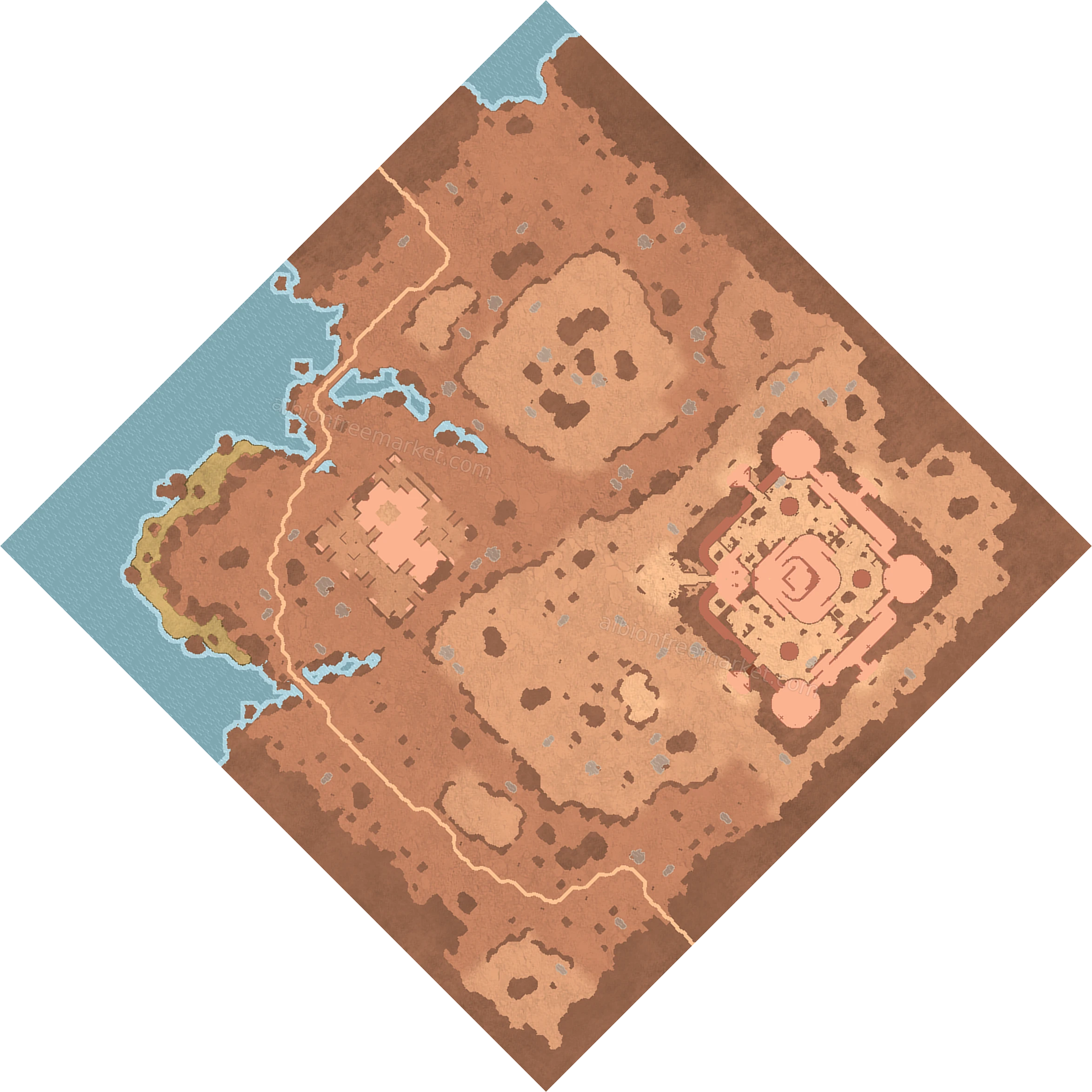 Swiftsands Basin Albion Online map