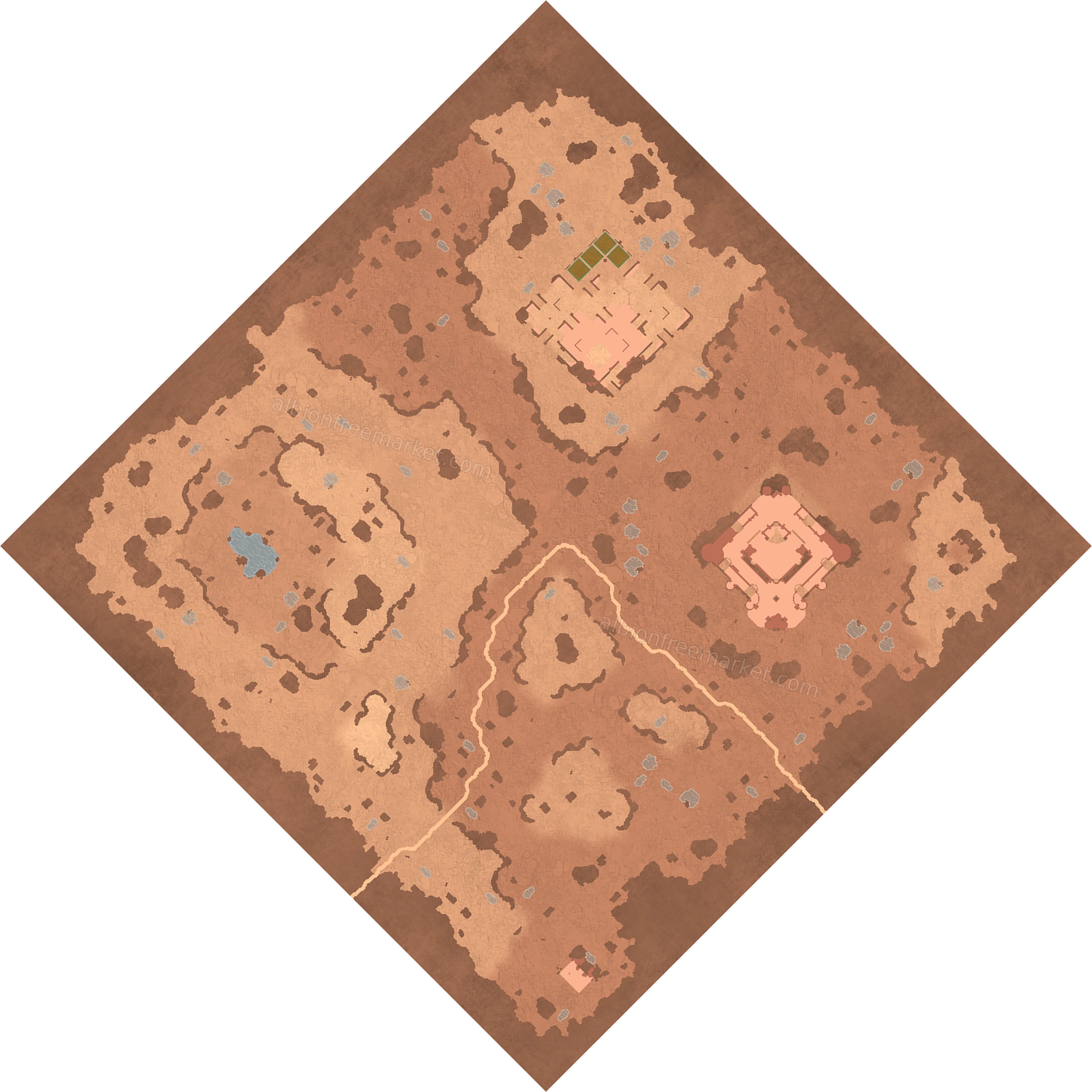 Skysand Ridge Albion Online map
