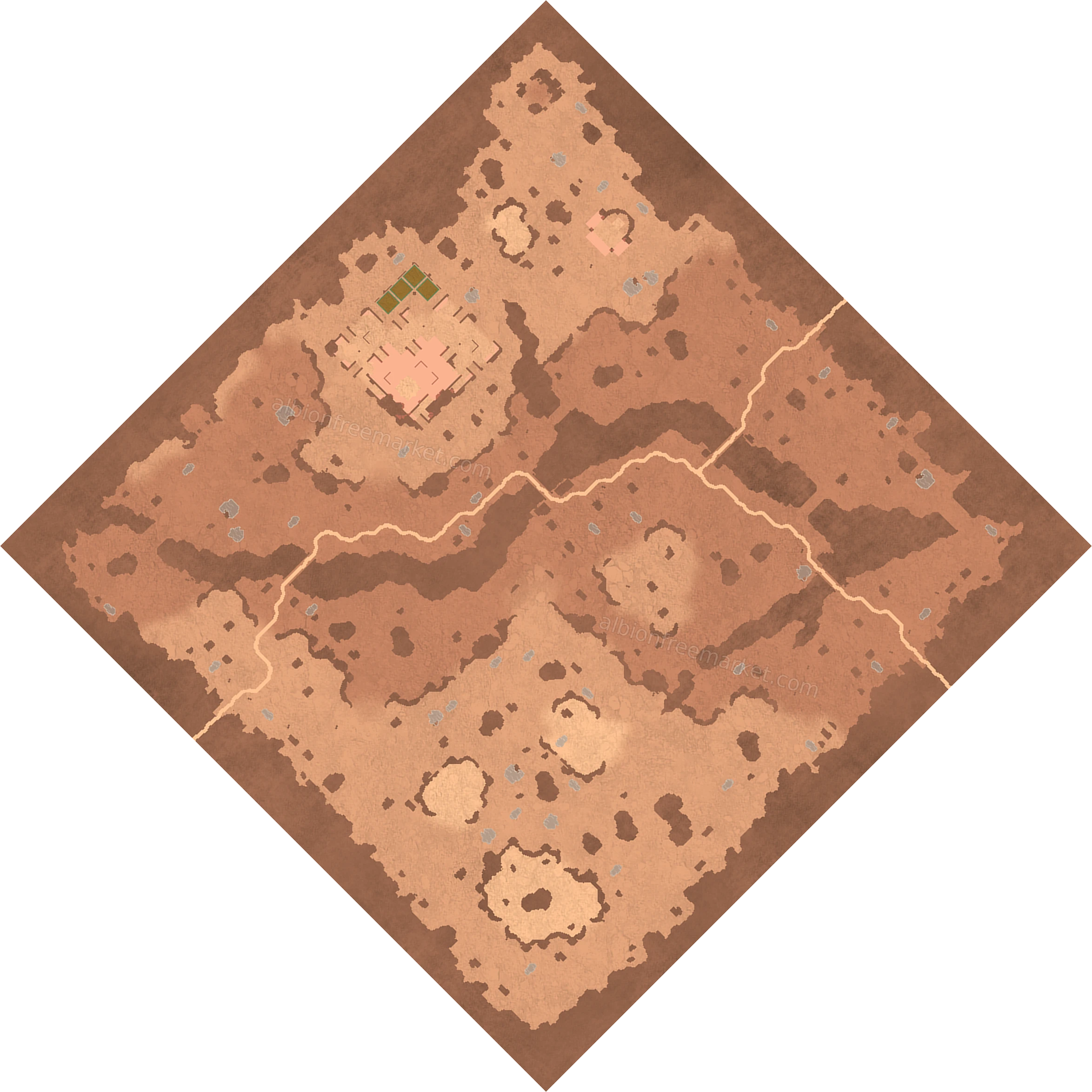 Drybasin Oasis Albion Online map