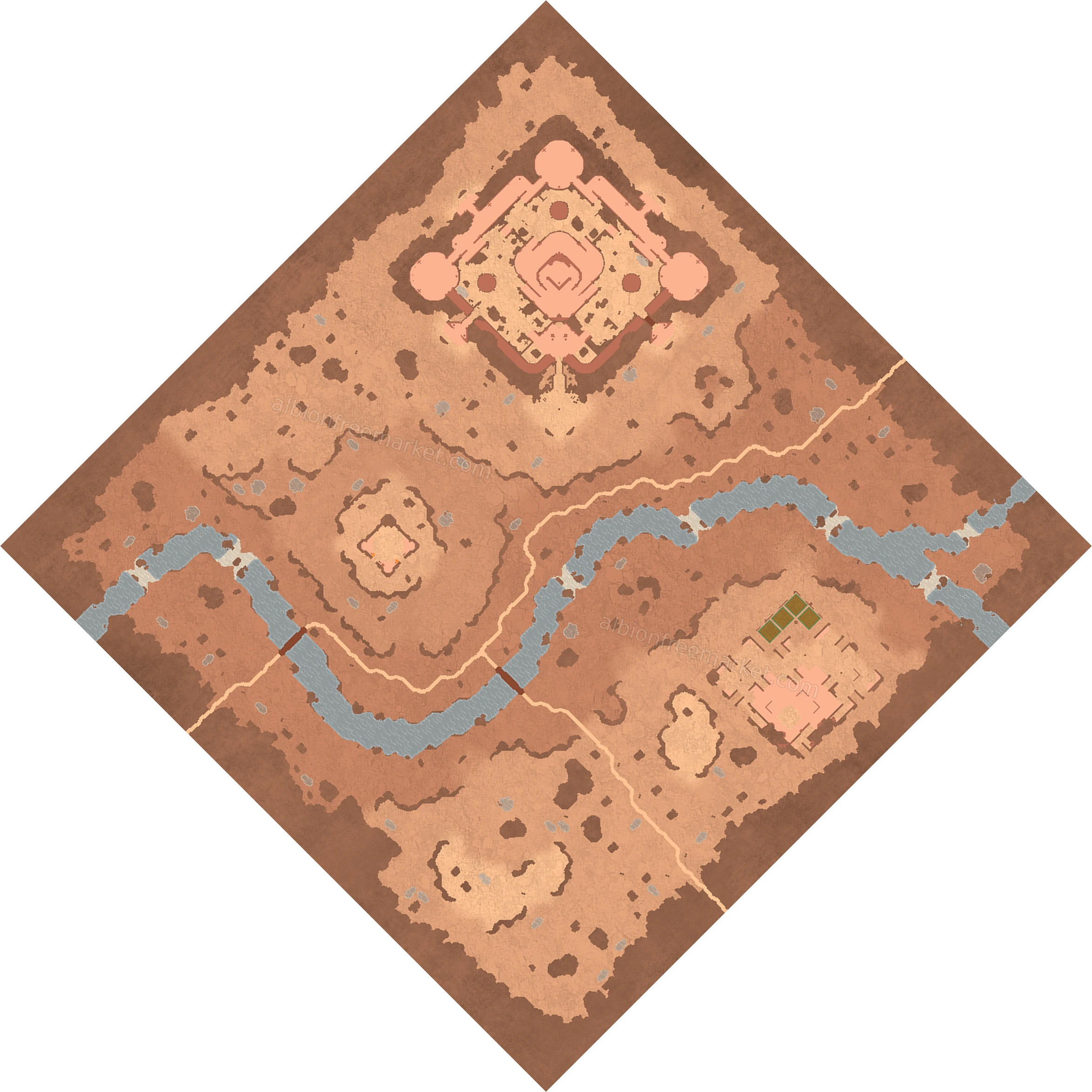 Slakesands Mesa Albion Online map