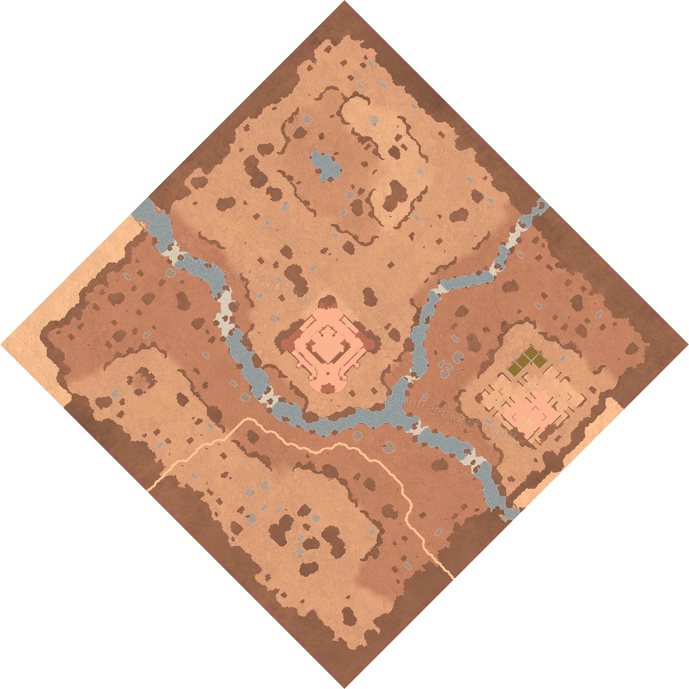 Sunfang Cliffs Albion Online map