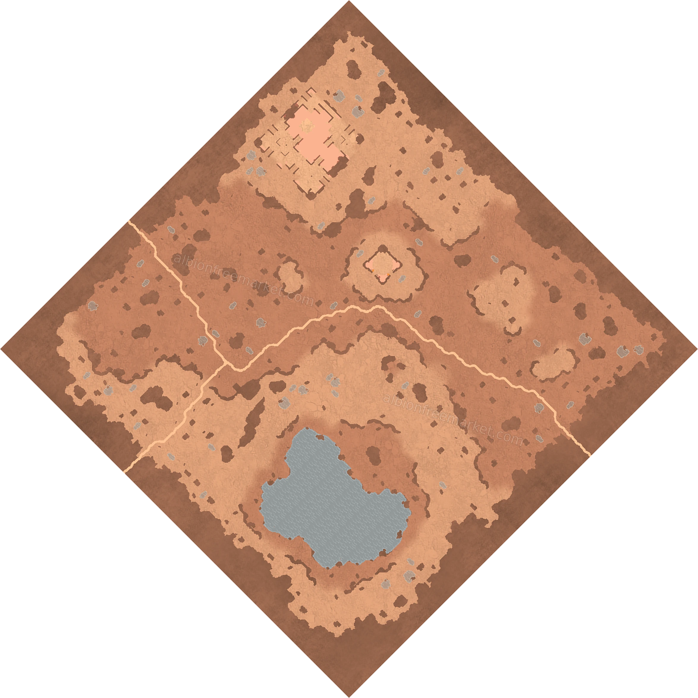 Sunfang Wasteland Albion Online map
