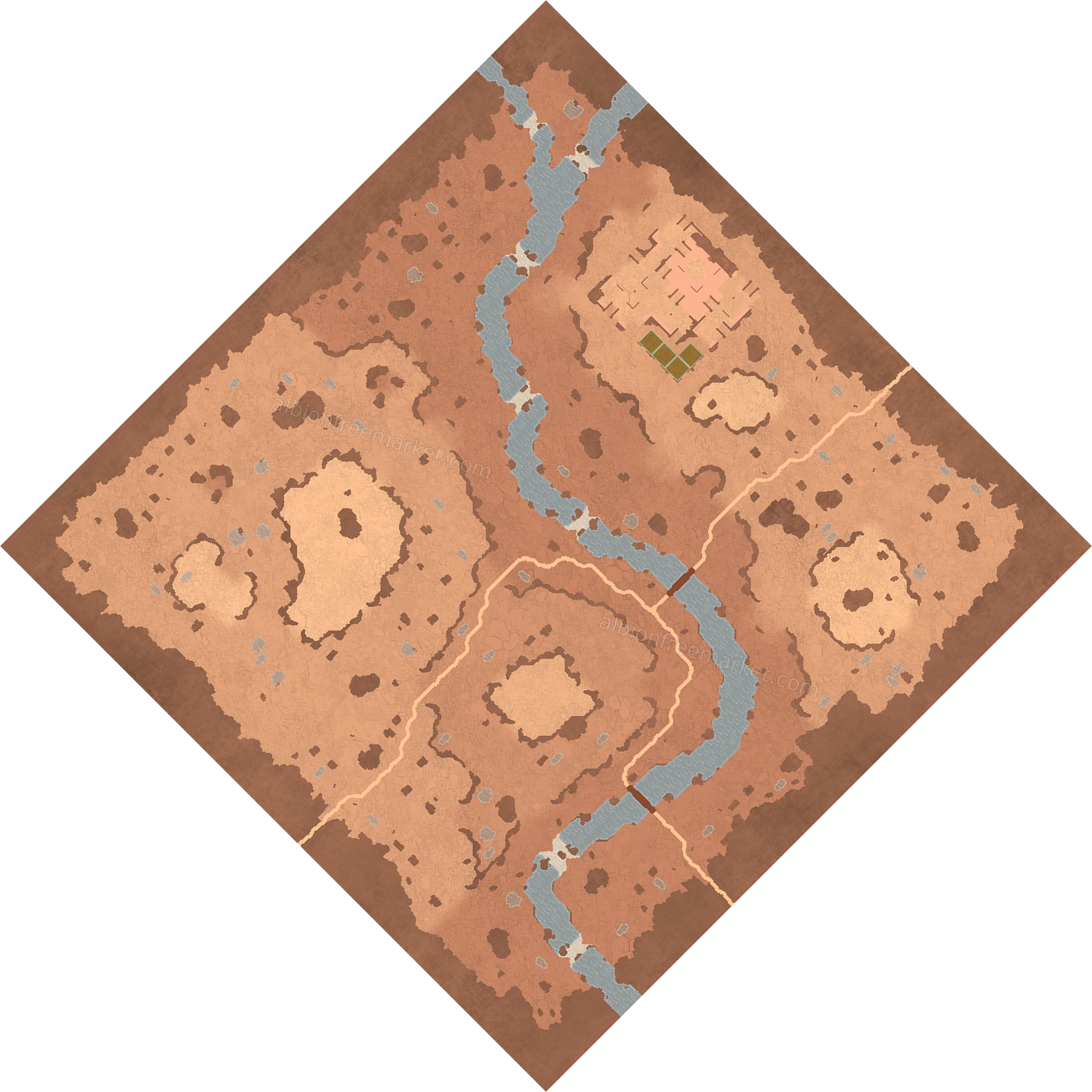 Dryvein Confluence Albion Online map