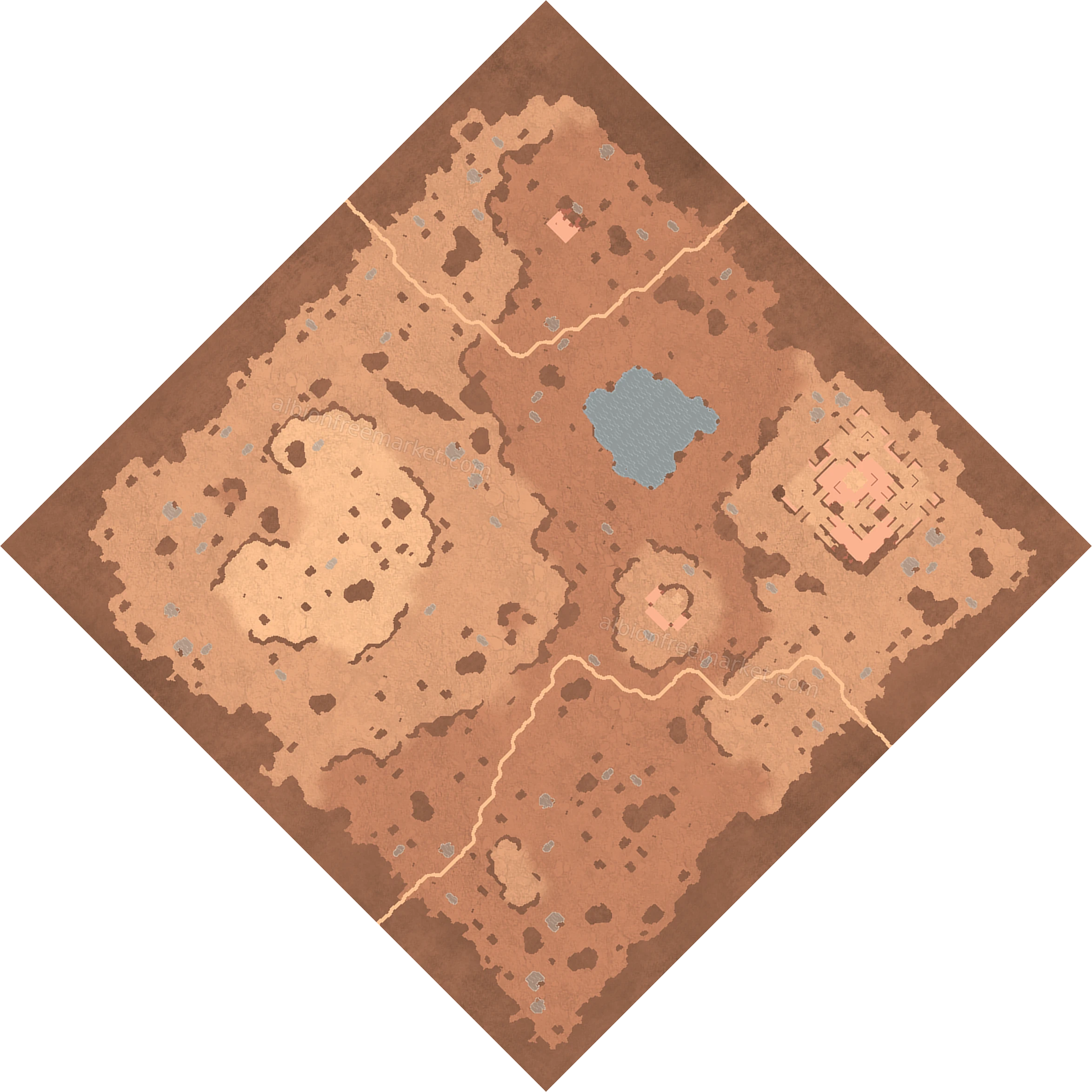 Sunstrand Quicksands Albion Online map