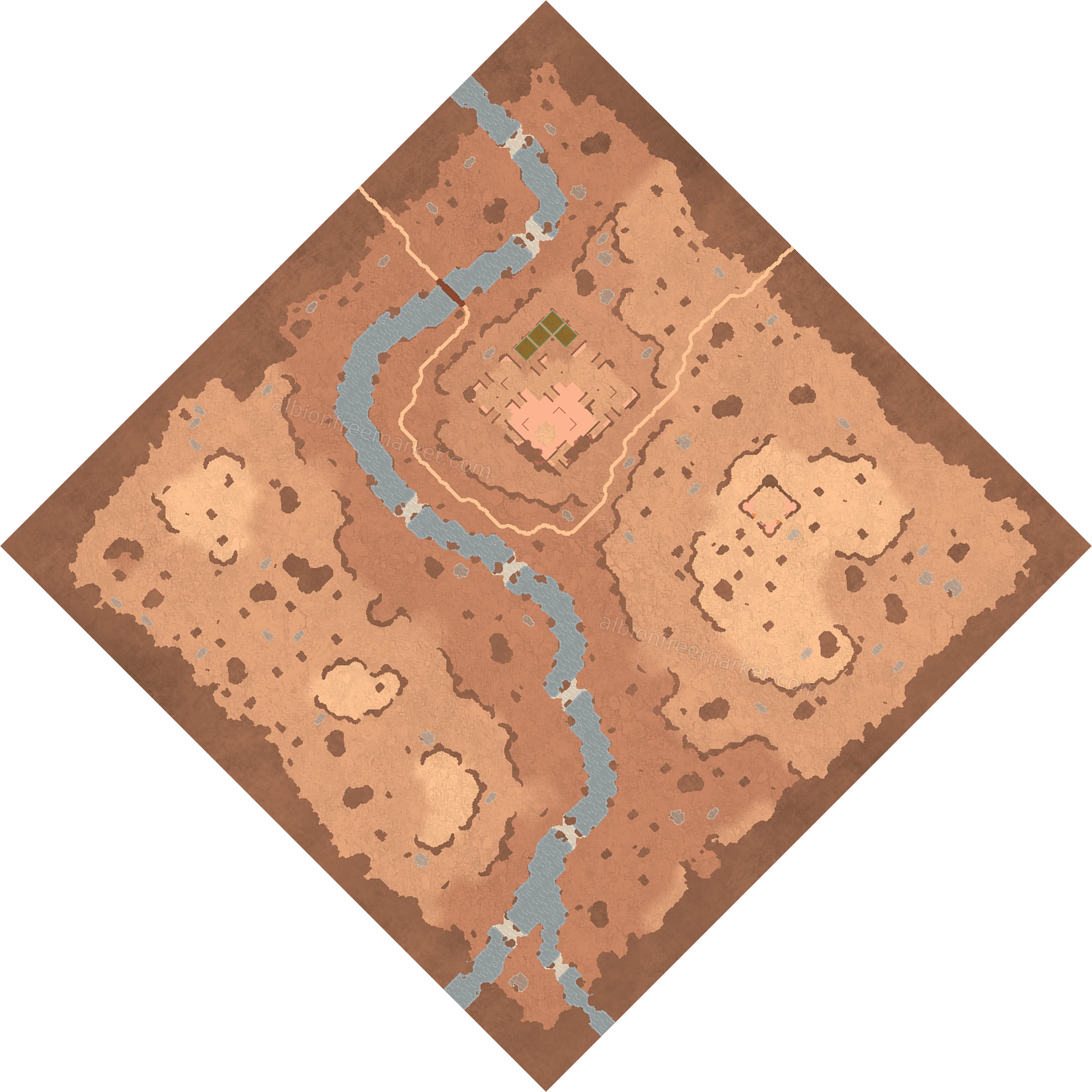 Farshore Drylands Albion Online map