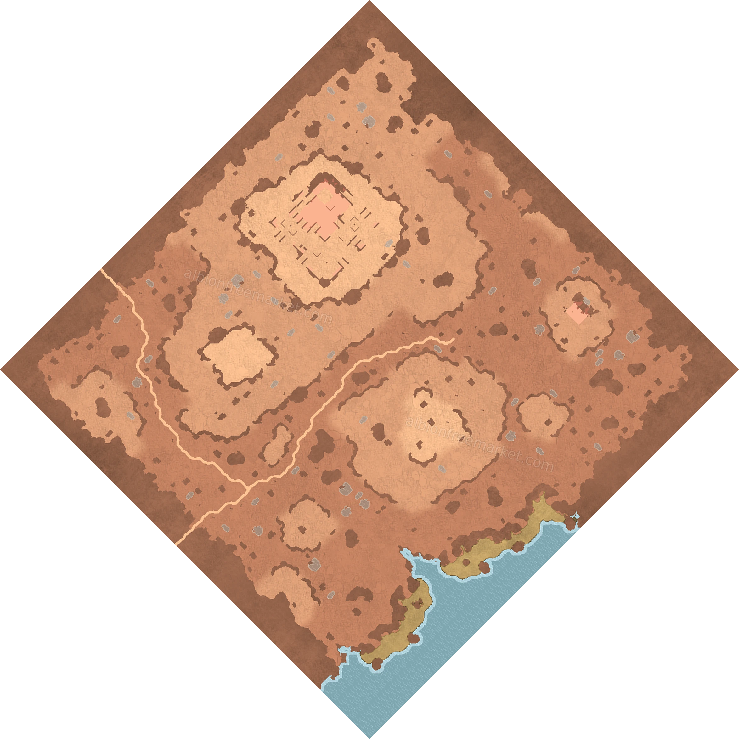 Sandrift Fringe Albion Online map