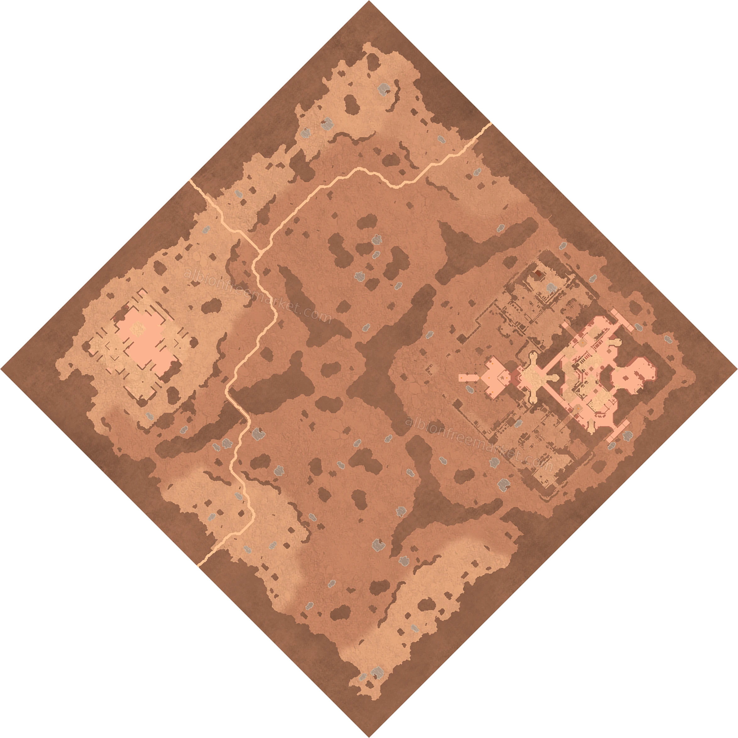 Swiftsands Chaparral Albion Online map
