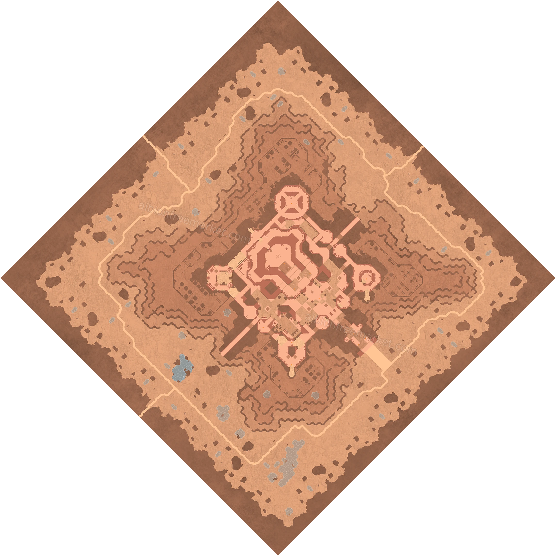 Citadel of Ash Albion Online map