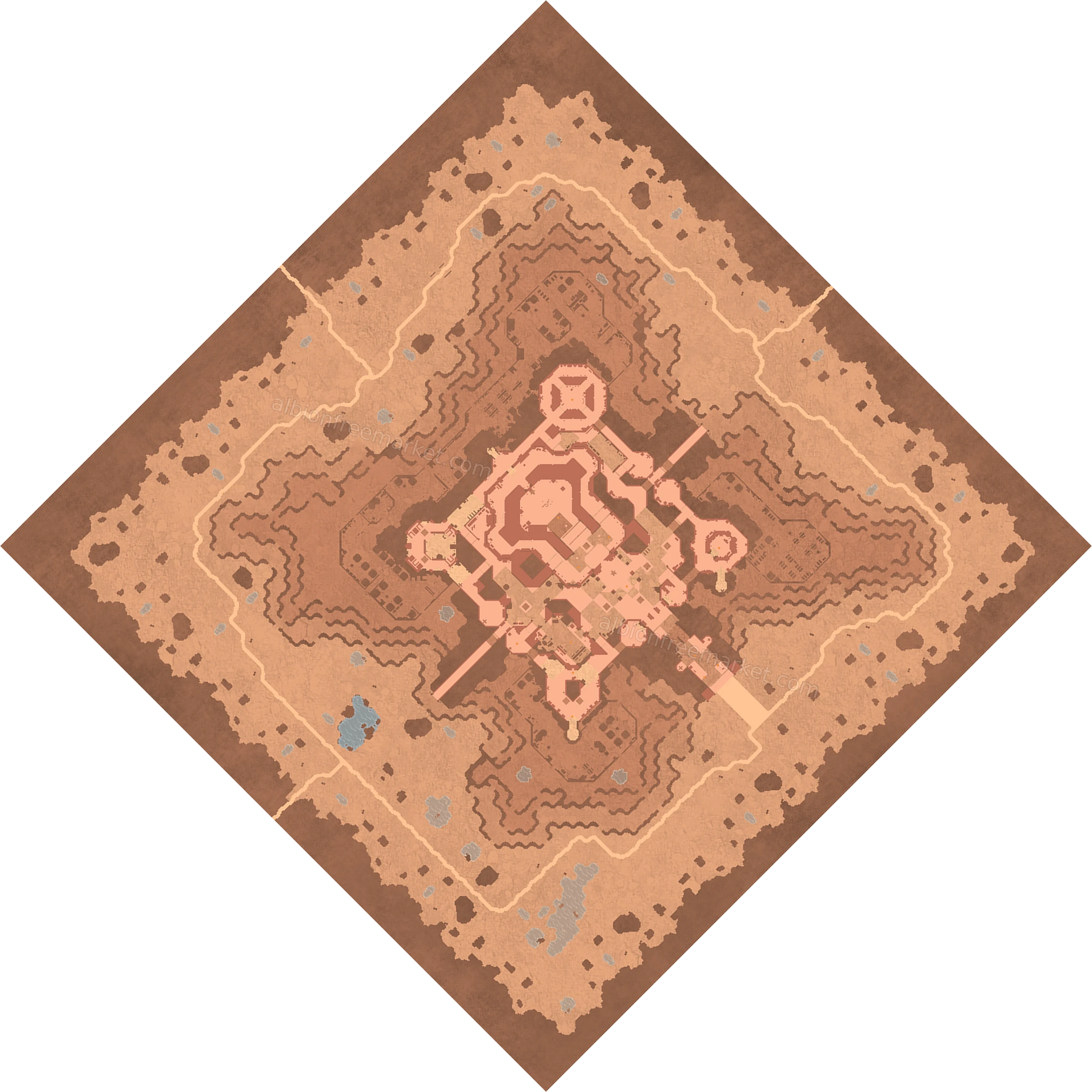 Citadel of Ash Albion Online map