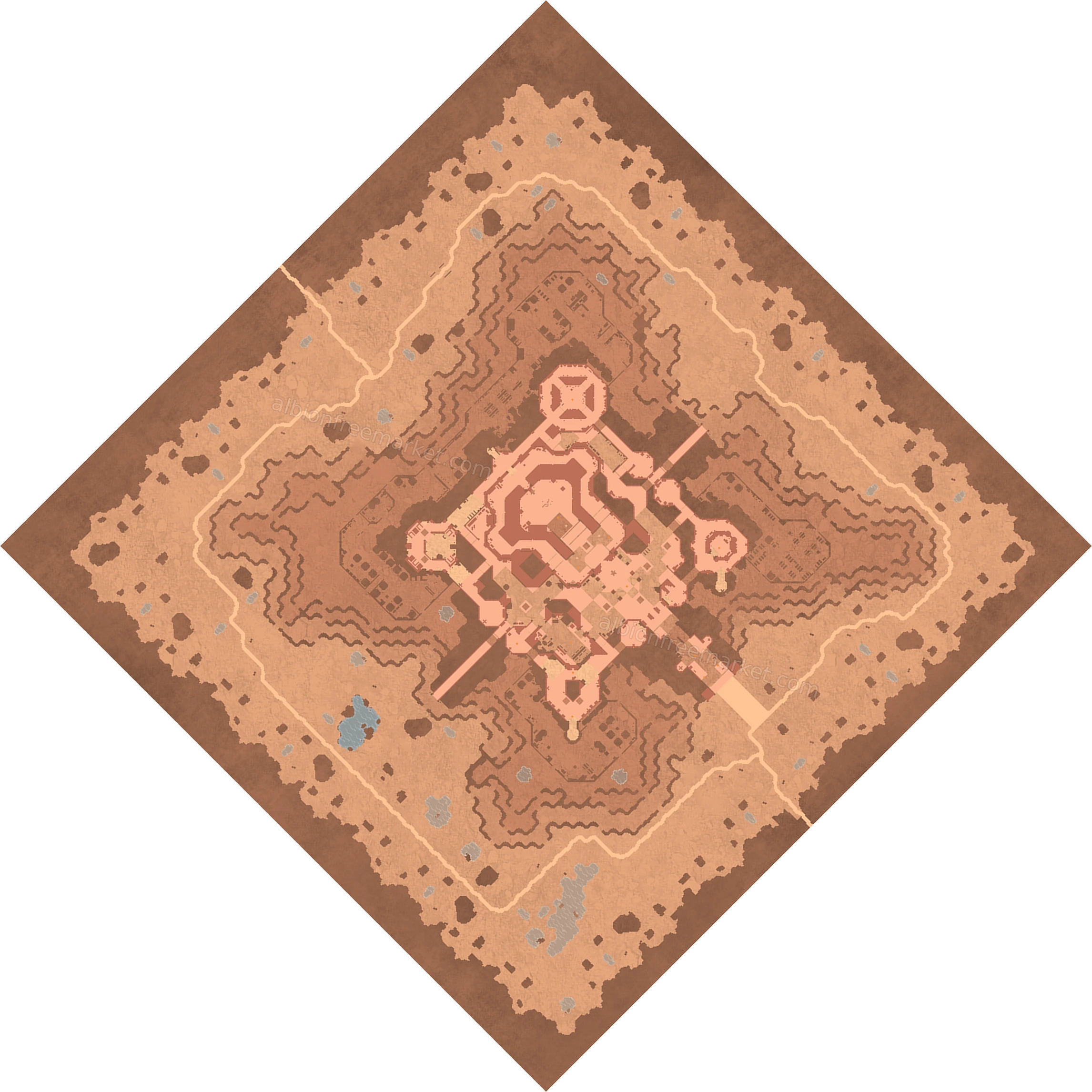 Wailing Bulwark Albion Online map