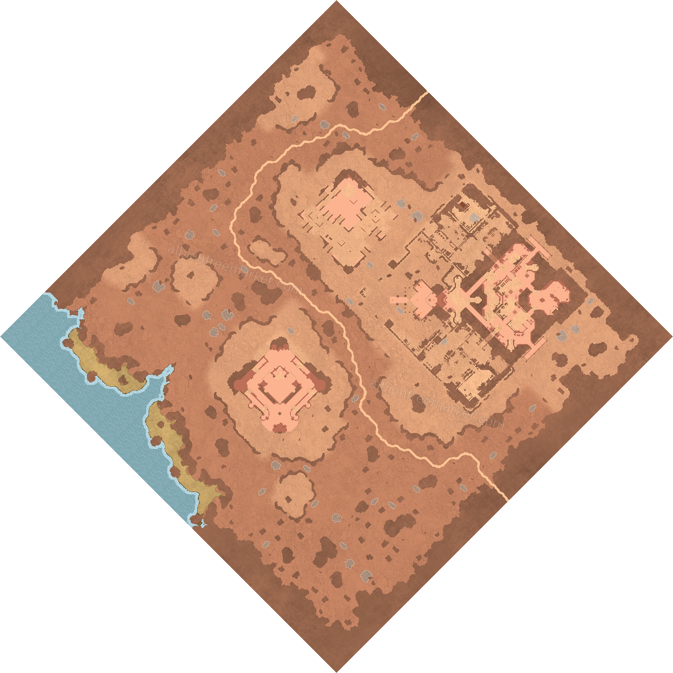 Sandmount Ascent Albion Online map