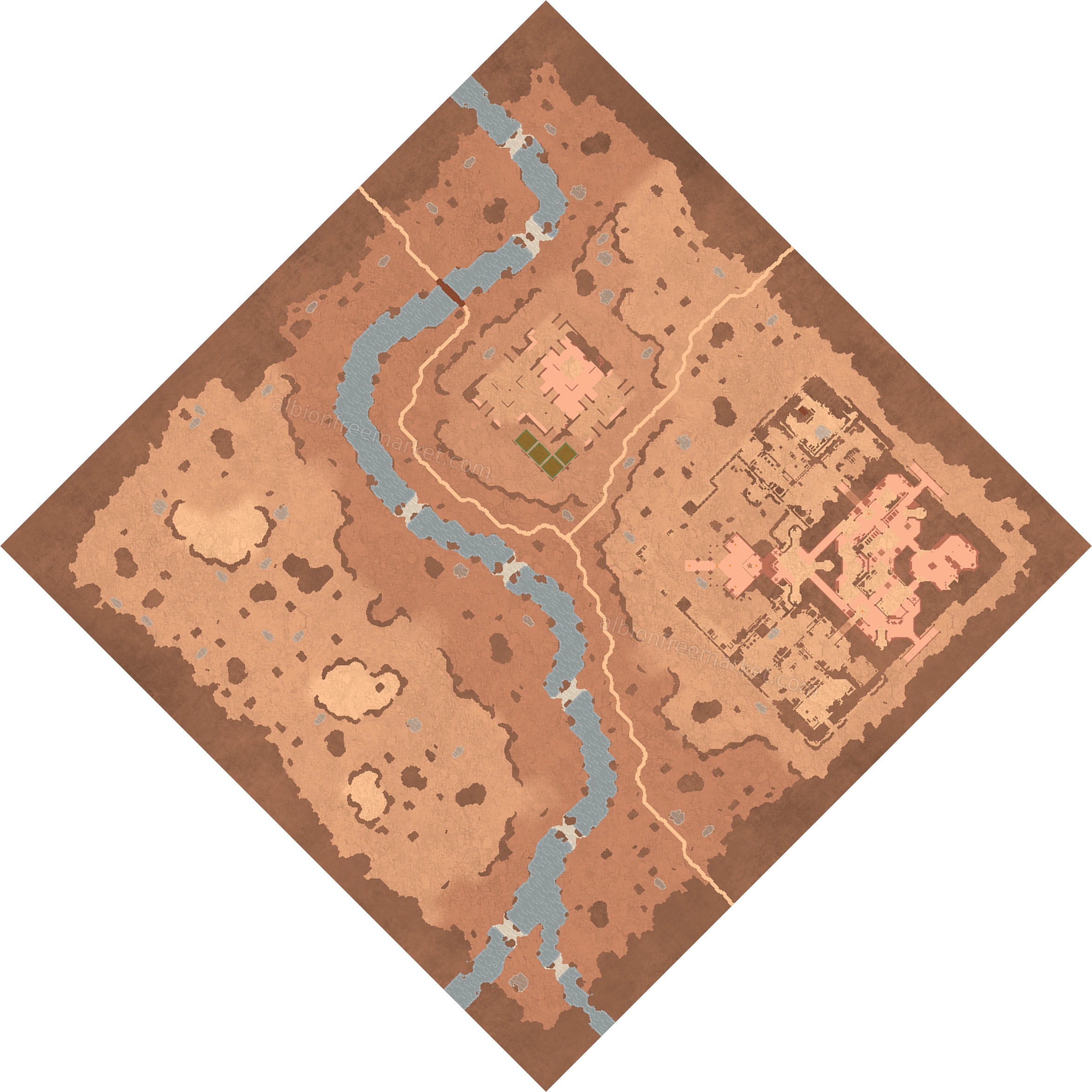 Parchsand Drought Albion Online map