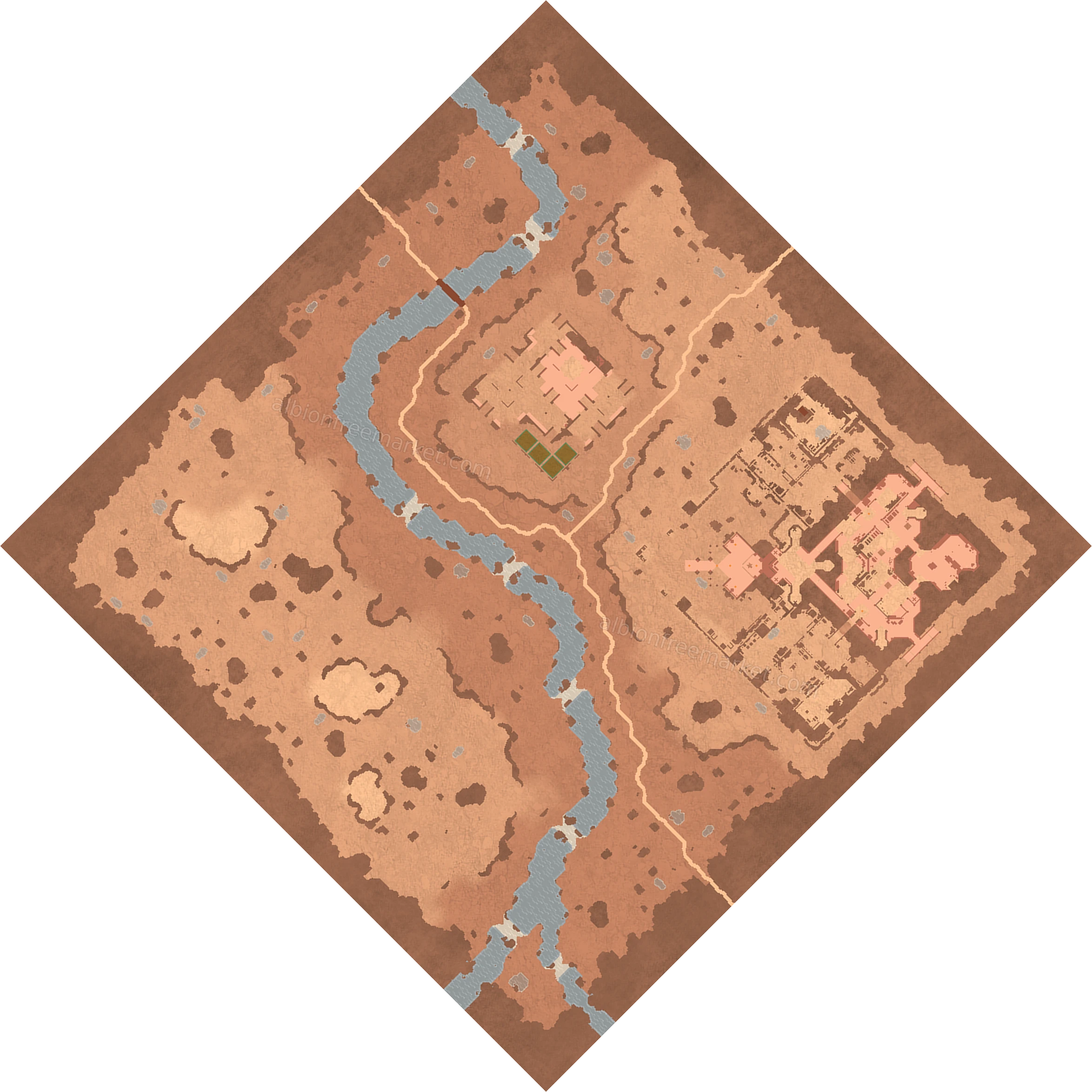Parchsand Drought Albion Online map