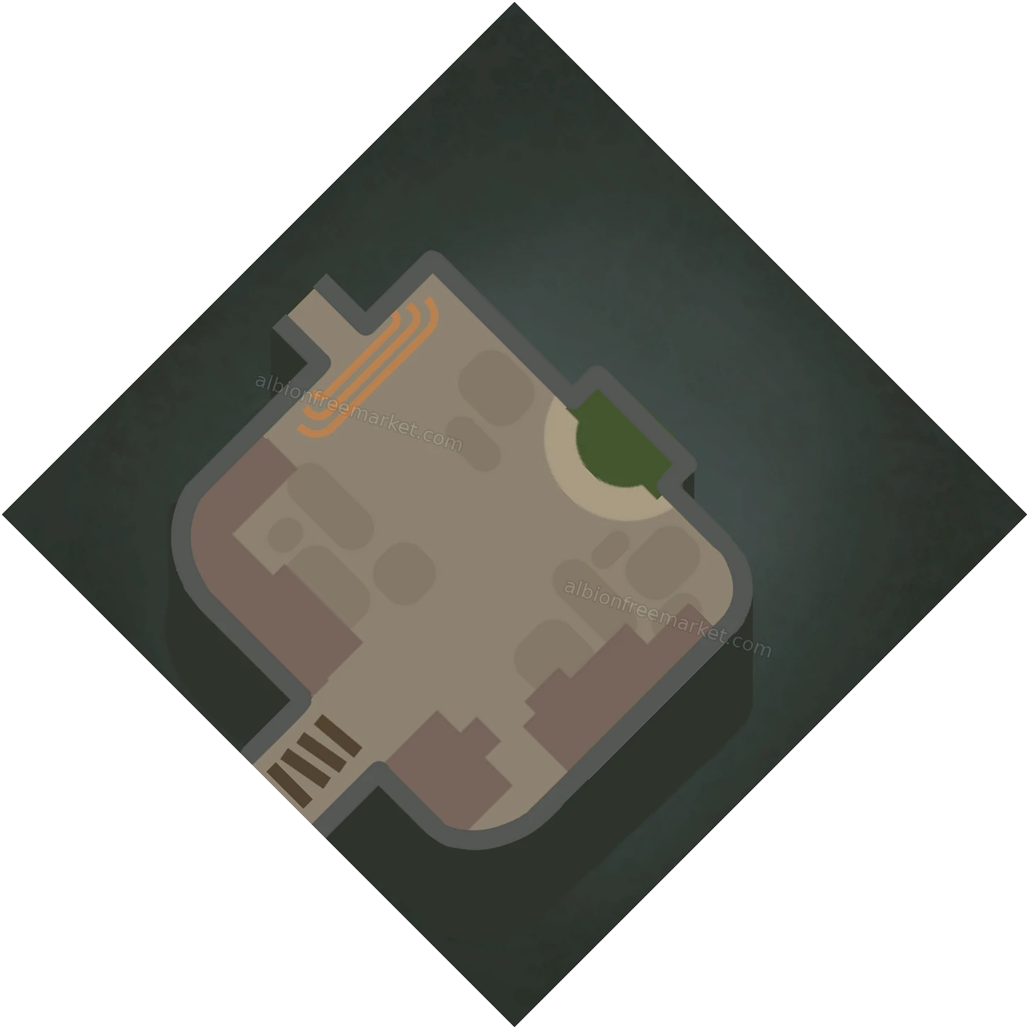 Martlock Market Albion Online map