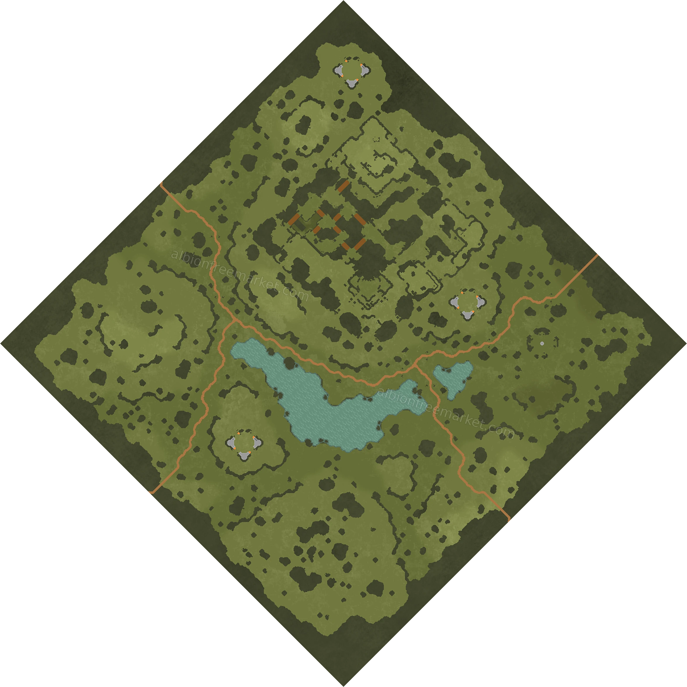 Lewsdon Hill Albion Online map