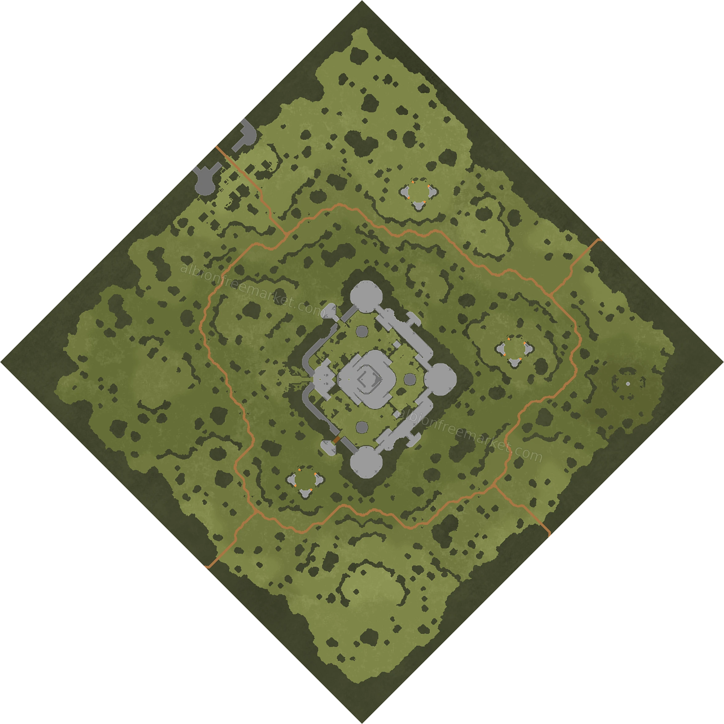 Blackthorn Quarry Albion Online map