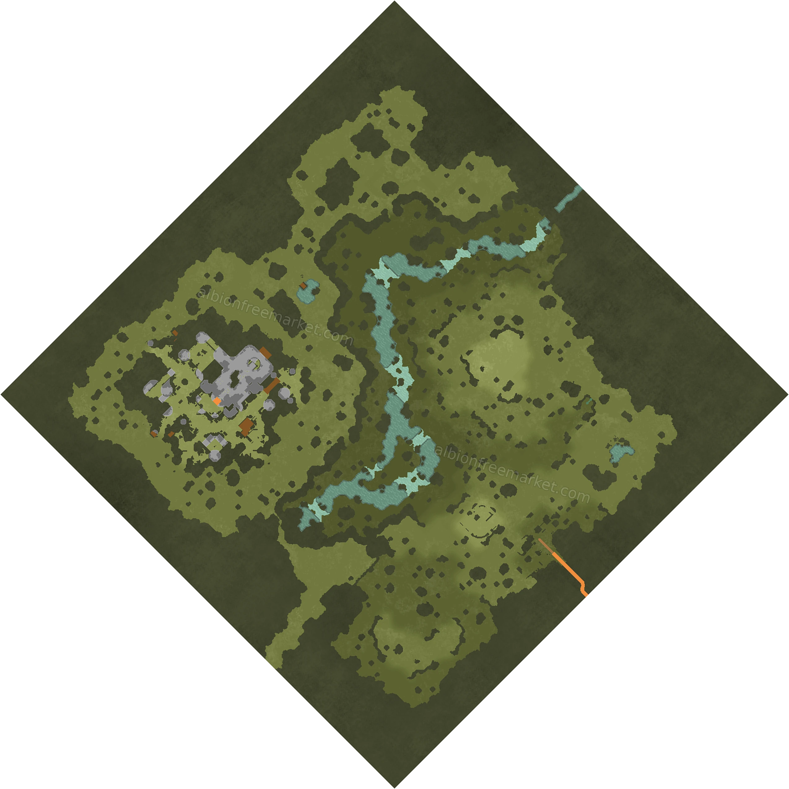 Goffers Knoll Albion Online map