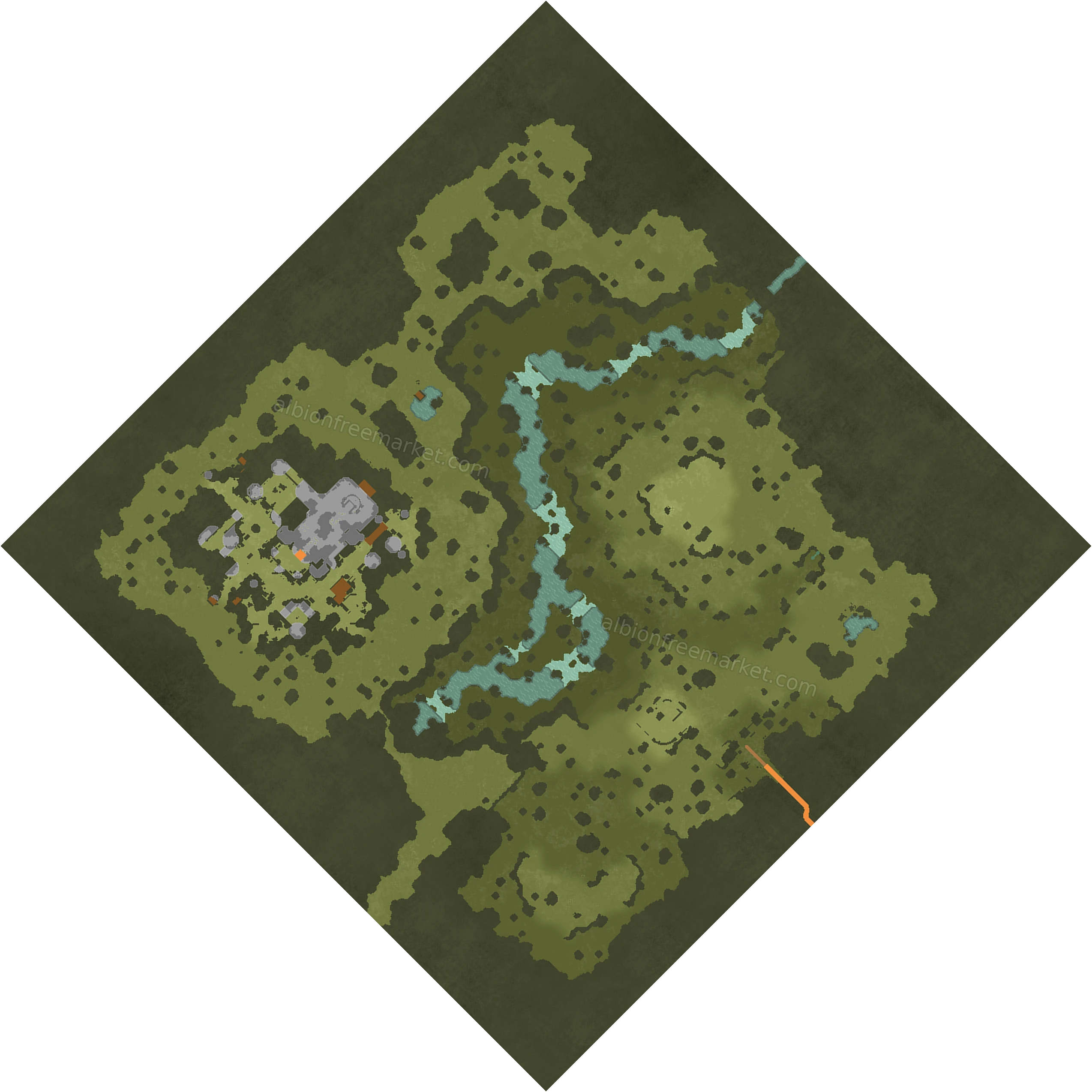 Goffers Knoll Albion Online map
