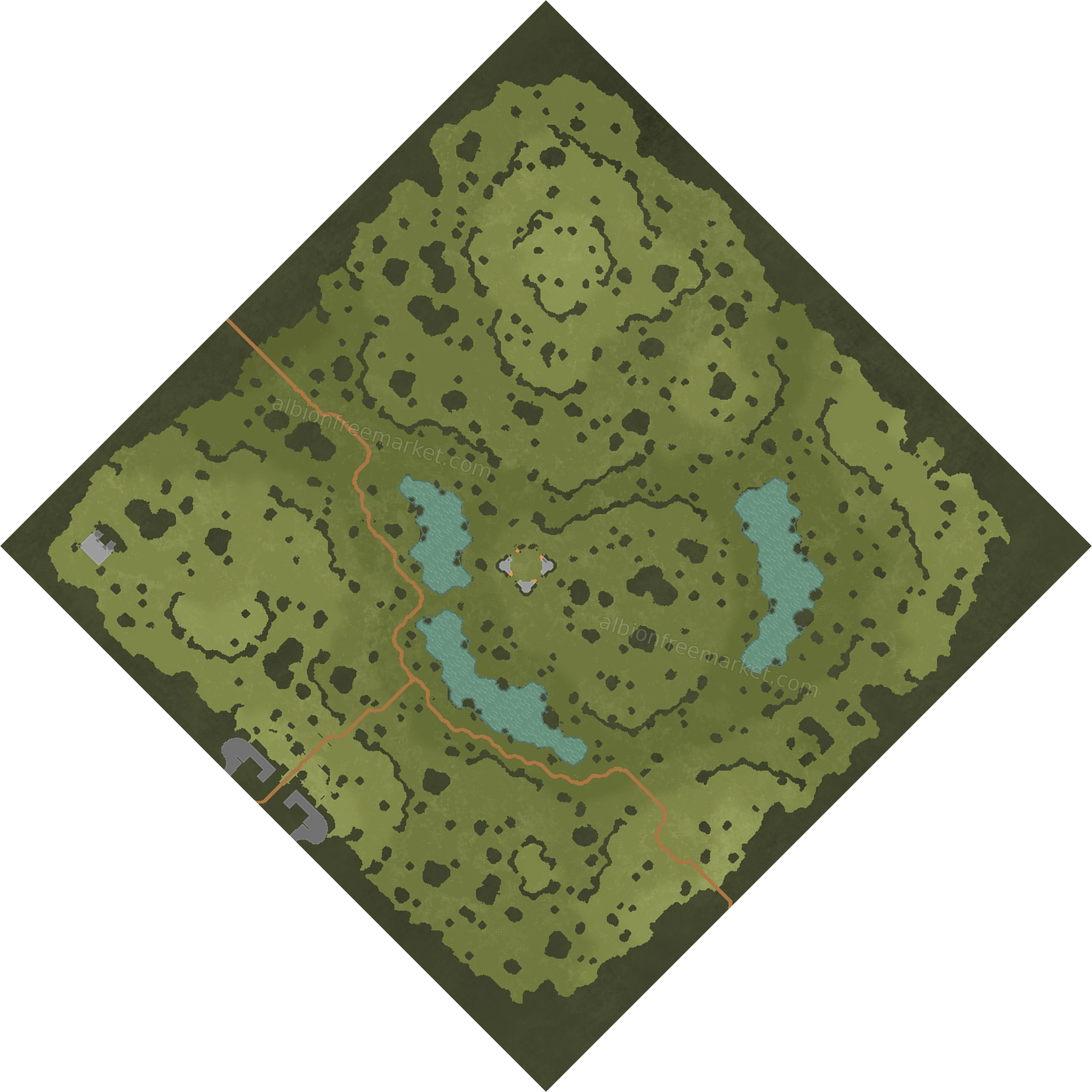 Broken Fell Albion Online map