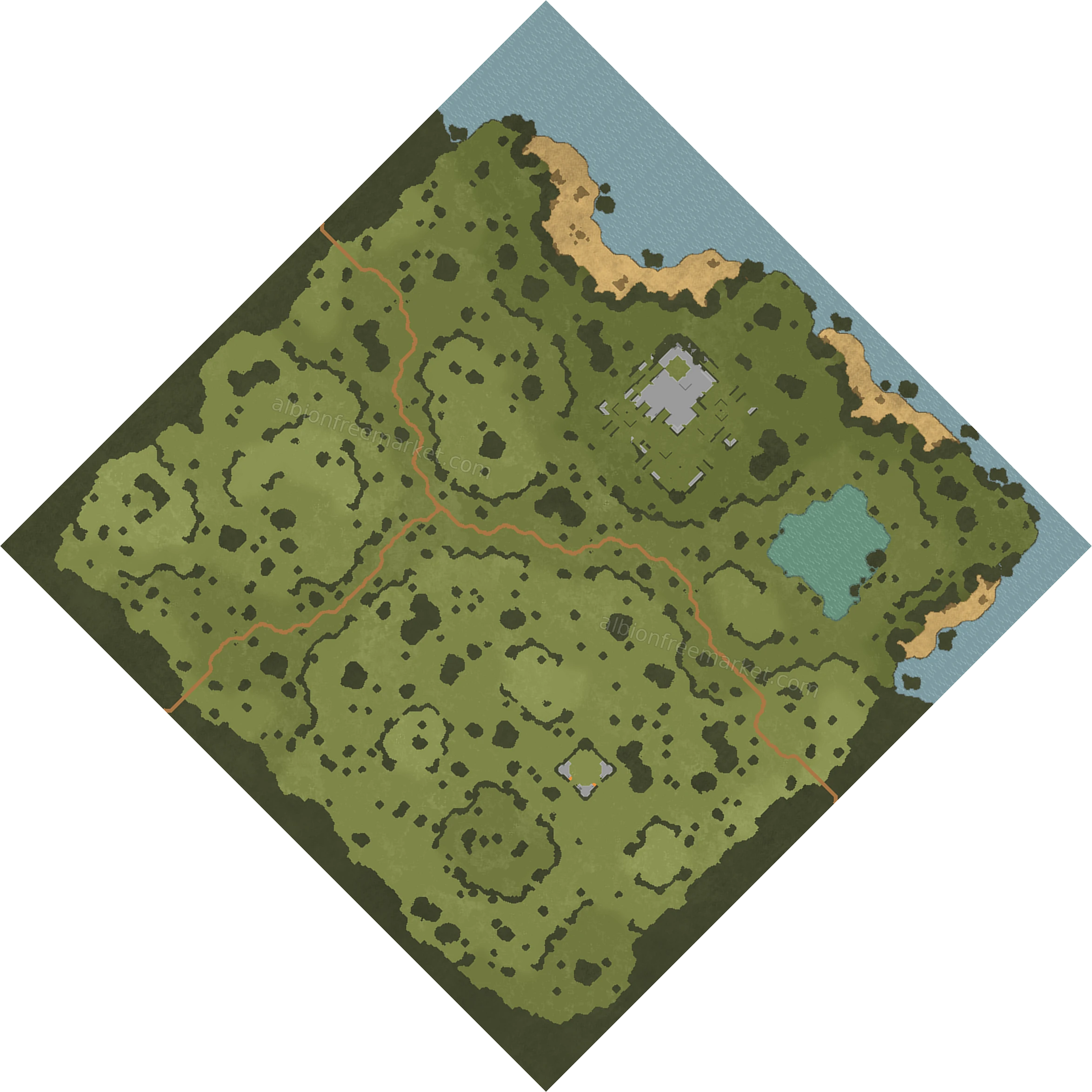 Flatrock Cliffs Albion Online map