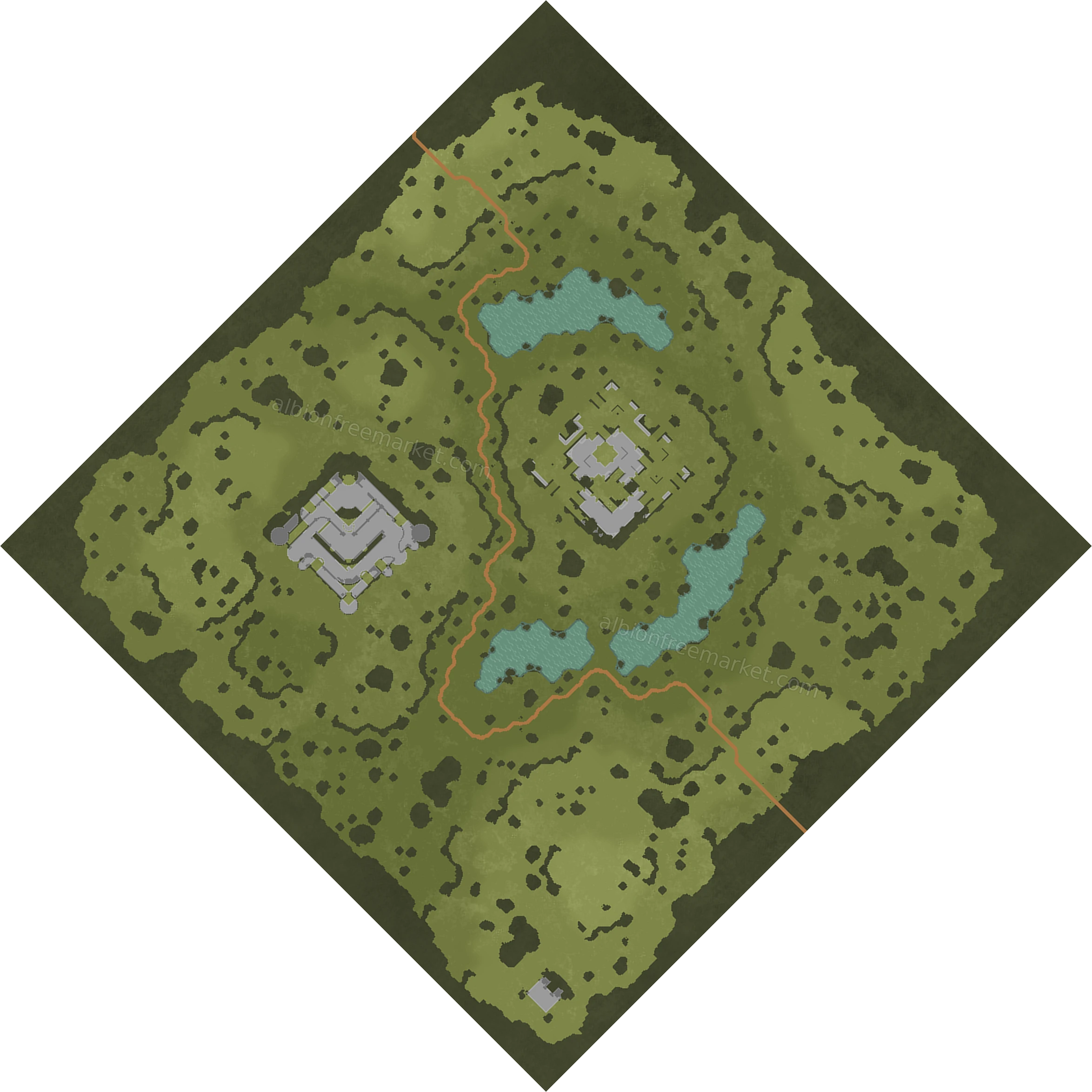 Razorrock Passage Albion Online map