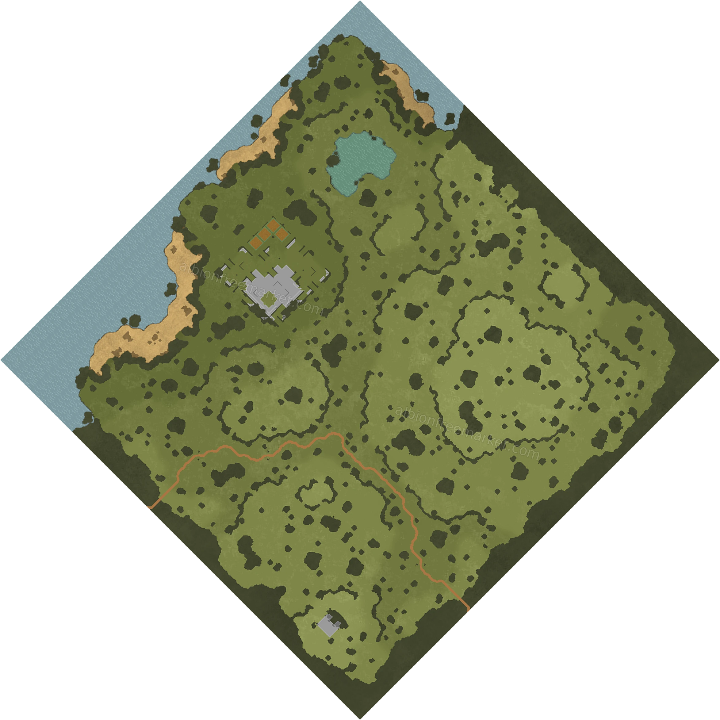 Braemore Upland Albion Online map