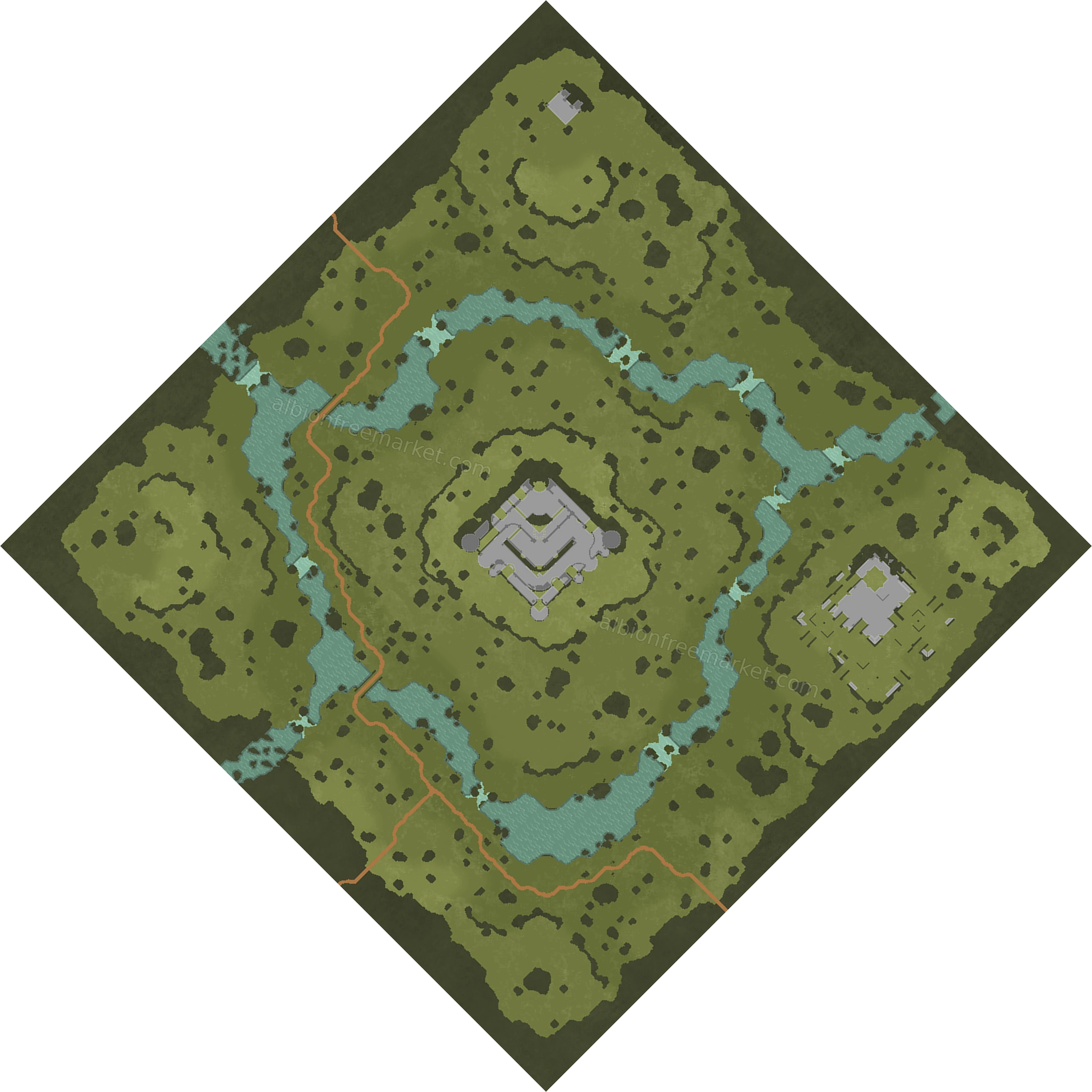 Battlebrae Plain Albion Online map