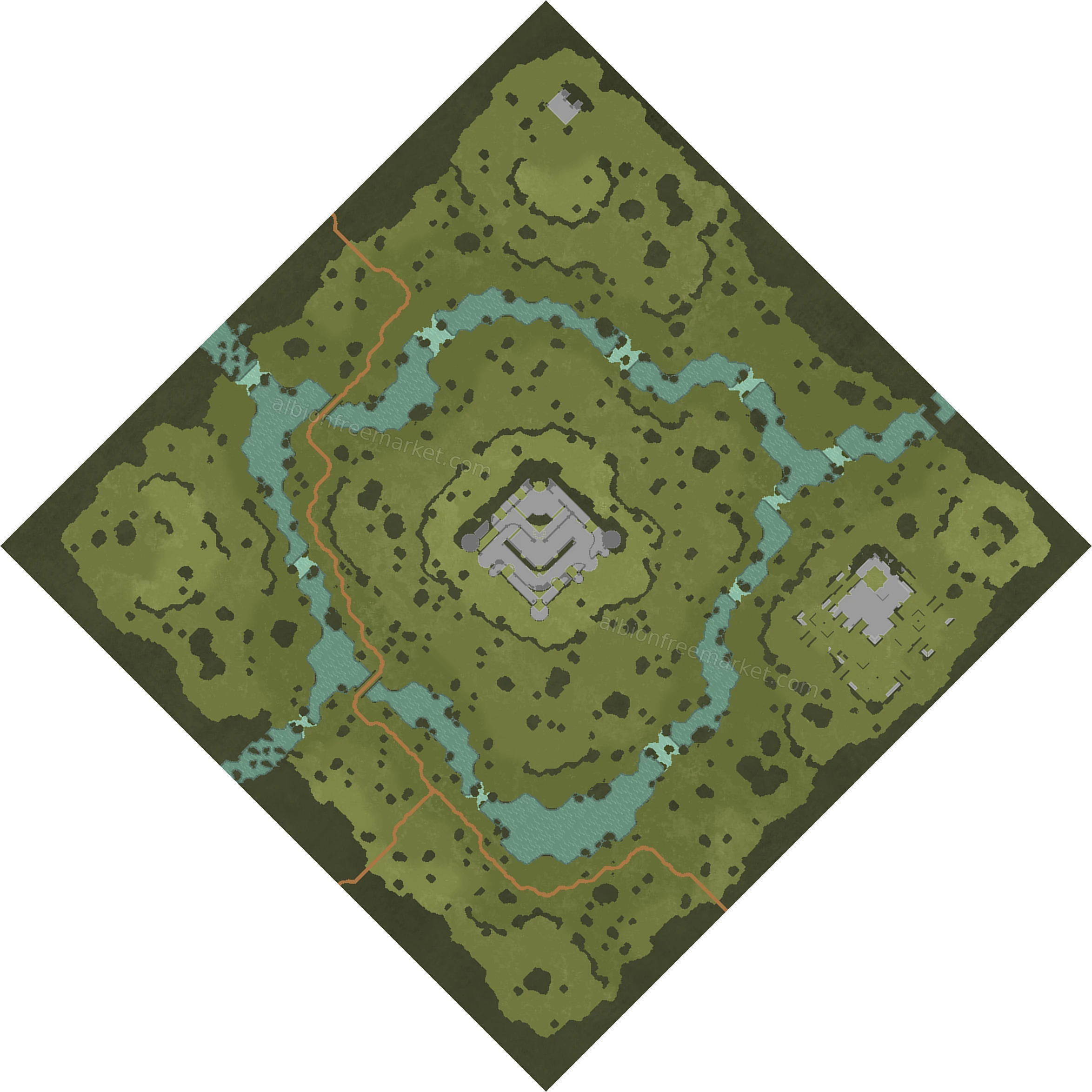 Battlebrae Plain Albion Online map