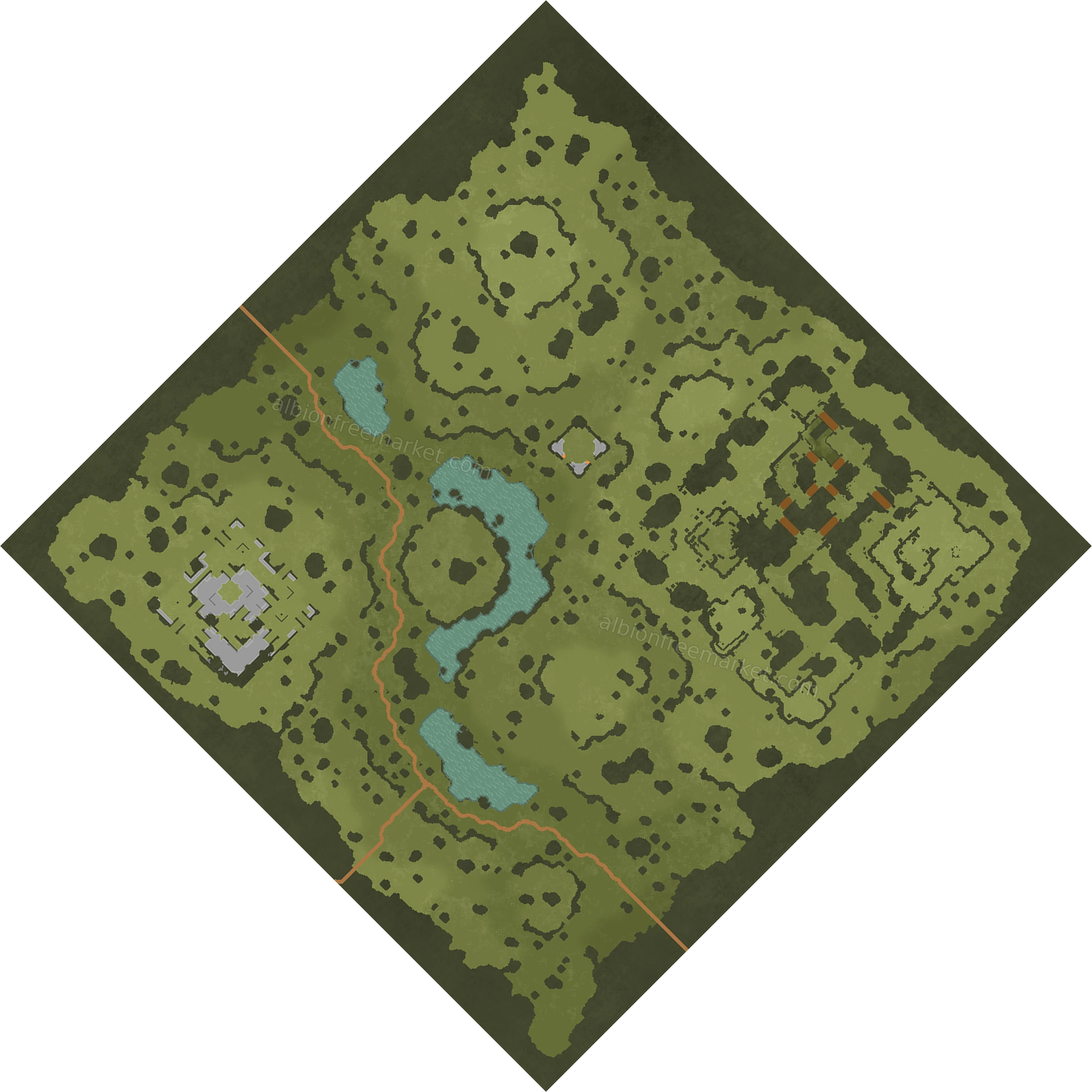 Battlebrae Flatland Albion Online map