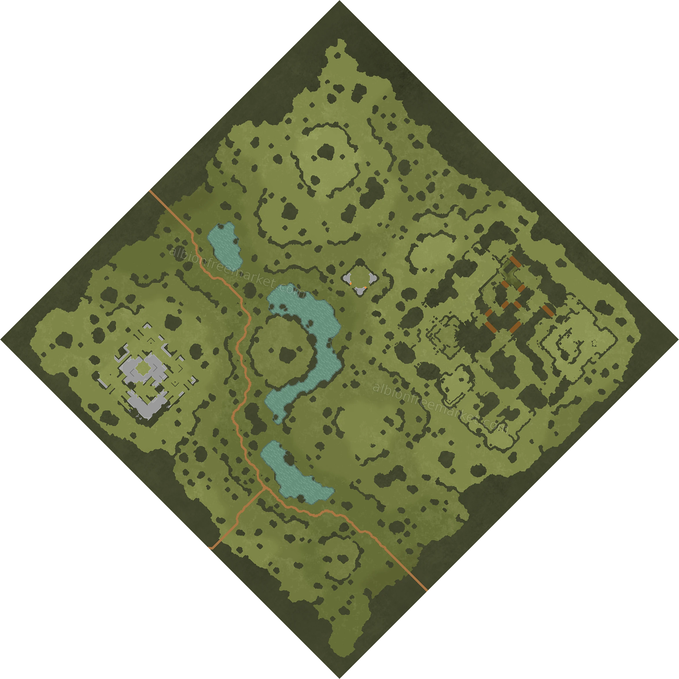Battlebrae Flatland Albion Online map